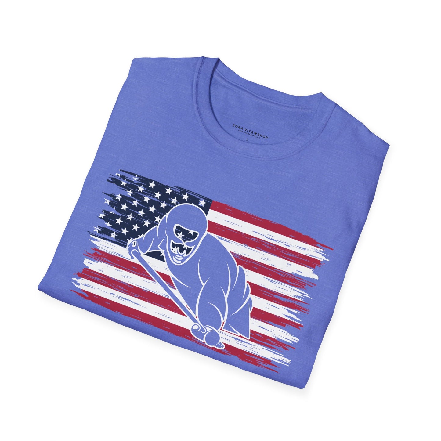 American Flag Billiards Tee – Fall‑Ready Comfort, Game‑Day Energy