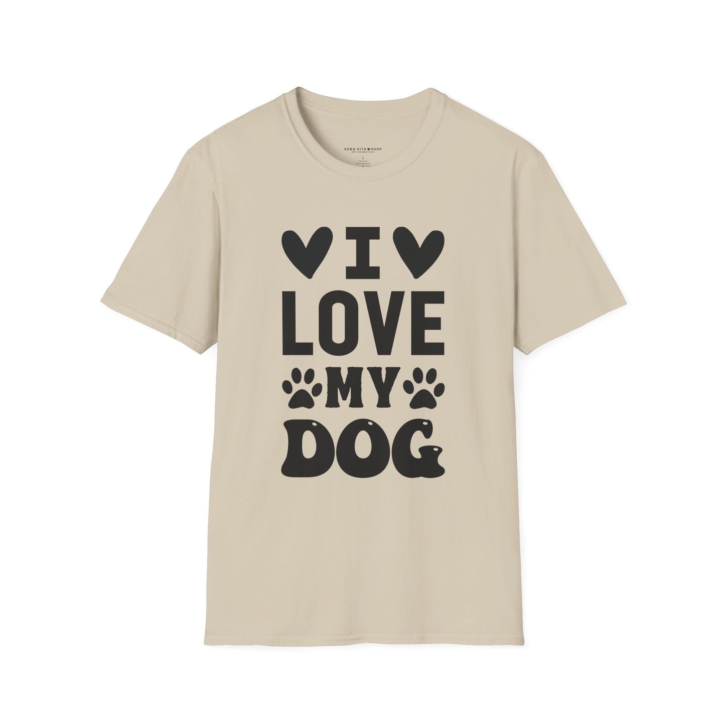 I Love My Dog Softstyle Tee | Unisex Comfort for Pet Parents, Dog Moms & Everyday Animal Lovers