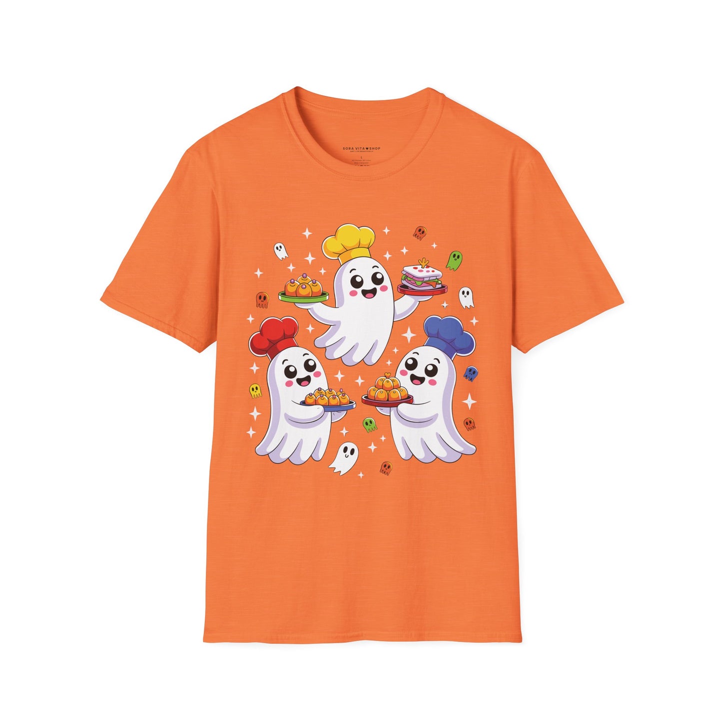 Ghostly Chefs Halloween Tee – Cute Spooky Kitchen Shirt for Foodie Fun & Costume Parties