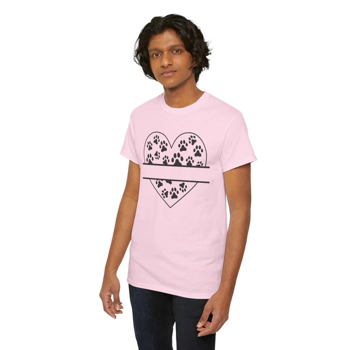 Paw Print Love Tee – Heart Paw Design Shirt for Proud Pet Parents, Dog Moms & Animal Lovers