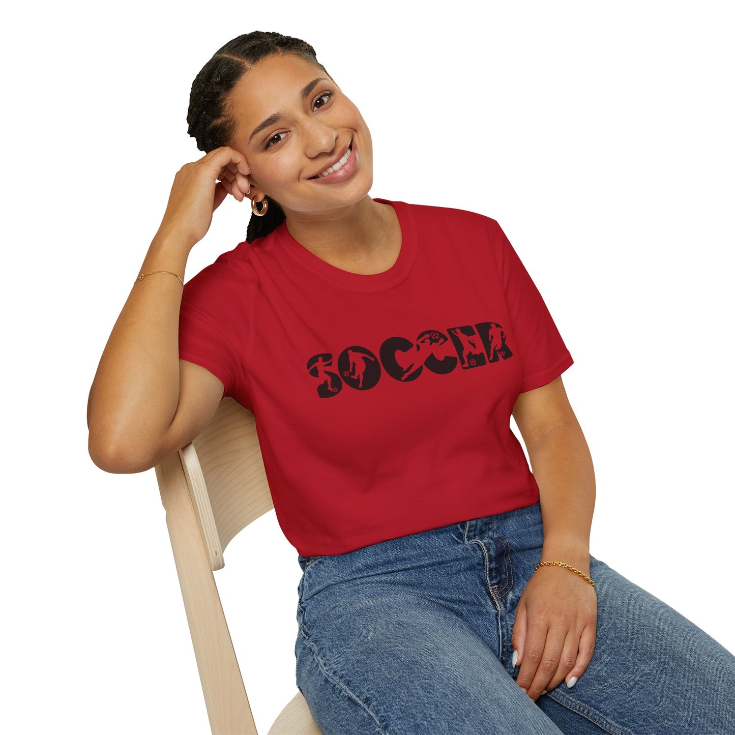 Goal‑Getter Comfort – Soccer Fan Unisex Softstyle Tee | All‑Day Wear, Game‑Day Energy, Perfect Gift for Players & Supporters