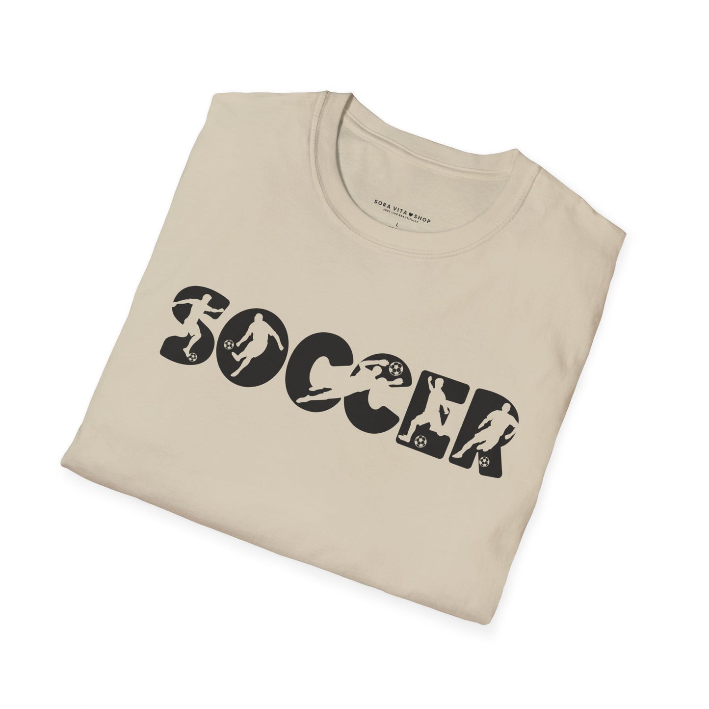 Goal‑Getter Comfort – Soccer Fan Unisex Softstyle Tee | All‑Day Wear, Game‑Day Energy, Perfect Gift for Players & Supporters