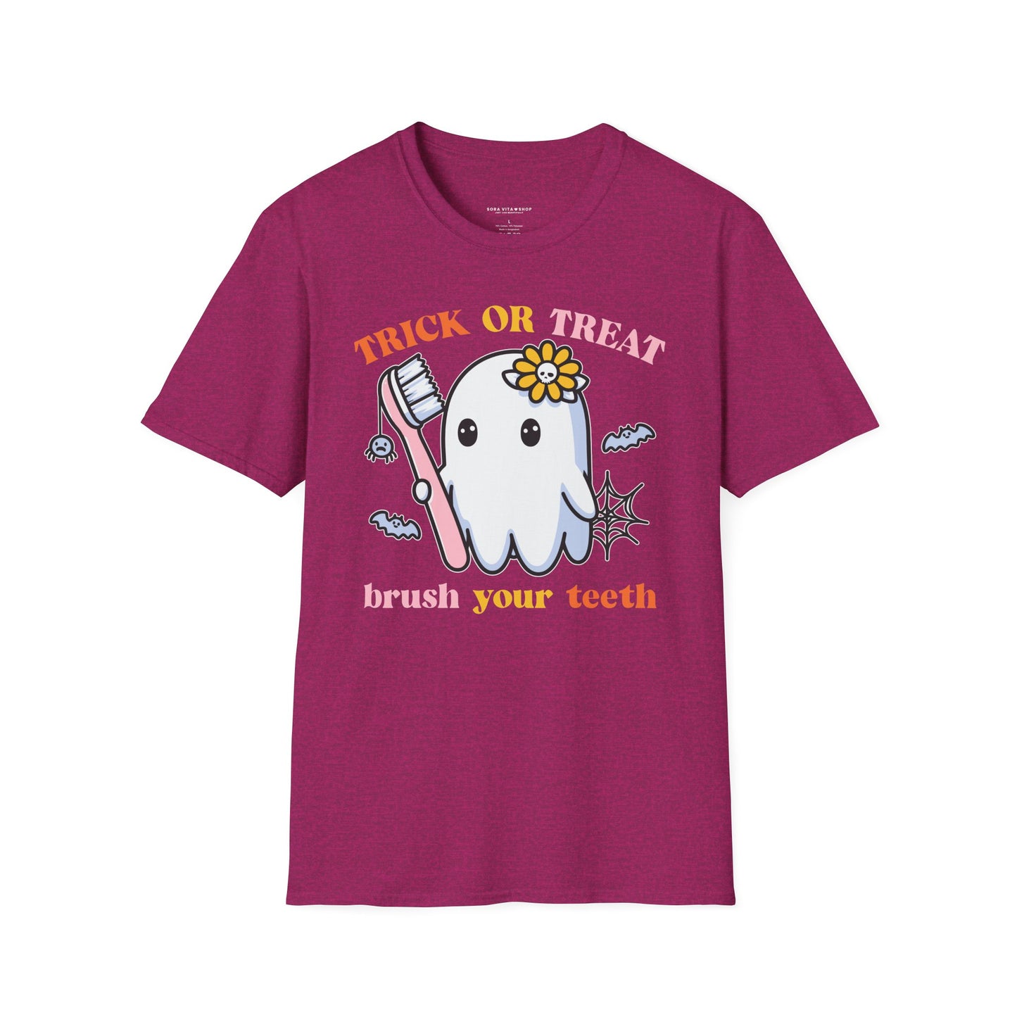 Halloween Tooth Care Ghost Tee – Fun Spooky Season Shirt for Kids & Adults, Trick‑or‑Treat & Party Ready