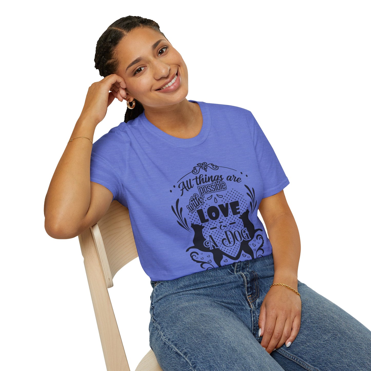 Dog Lover’s Quote Tee | Softstyle Comfort for Pet Parents, Dog Walkers & Everyday Animal Lovers