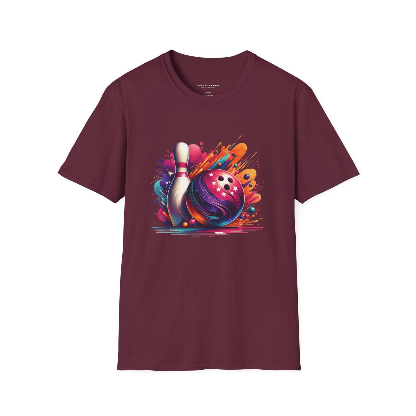 Vibrant Bowling Softstyle Tee – Colorful Game Night Energy, All‑Day Comfort, Perfect Gift for Bowlers & Sports Fans