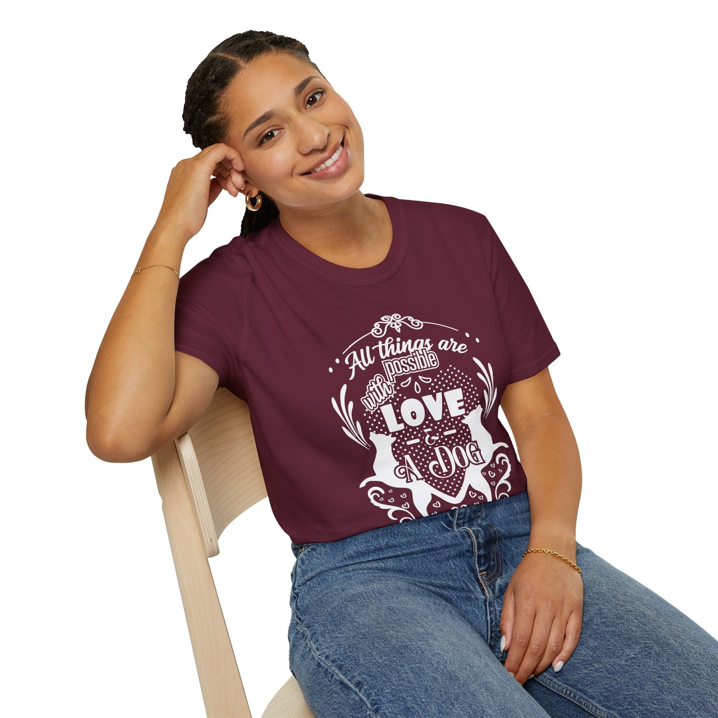 Dog Lover’s Quote Tee | Softstyle Comfort for Pet Parents, Dog Walkers & Everyday Animal Lovers