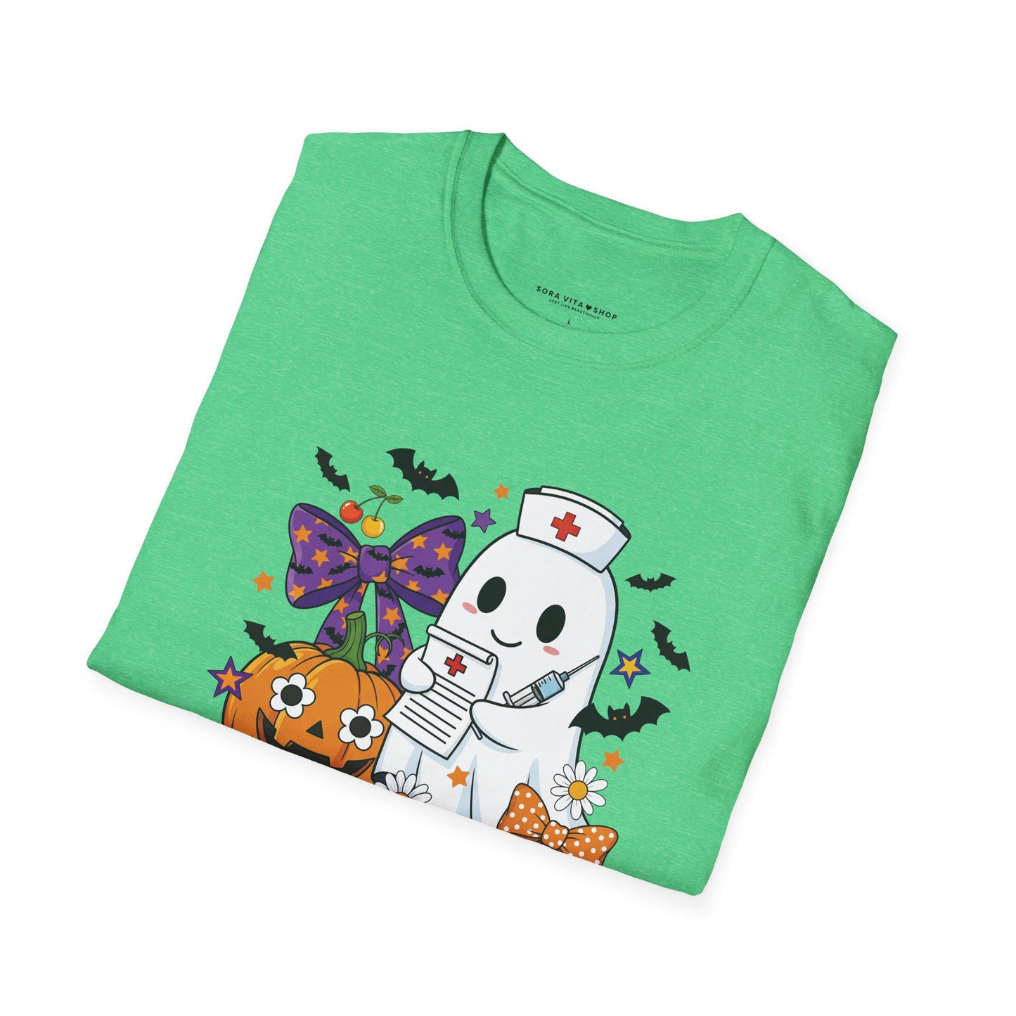 Halloween Ghost Tee – Cute & Spooky Unisex Shirt for Trick‑or‑Treat Fun and Fall Festivities