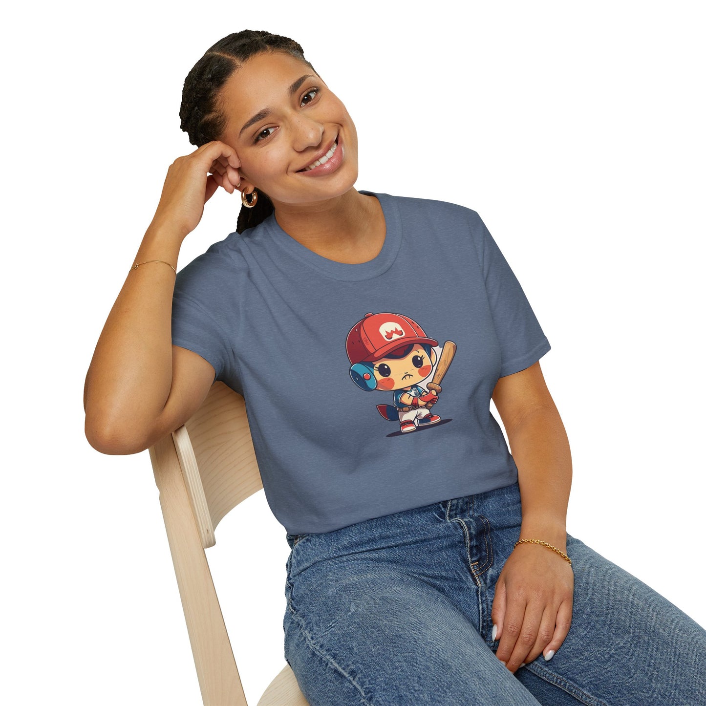 Cute Baseball Kid Softstyle Tee ⚾ | Playful Unisex Comfort for Sports Lovers, Summer Fun & Everyday Joy