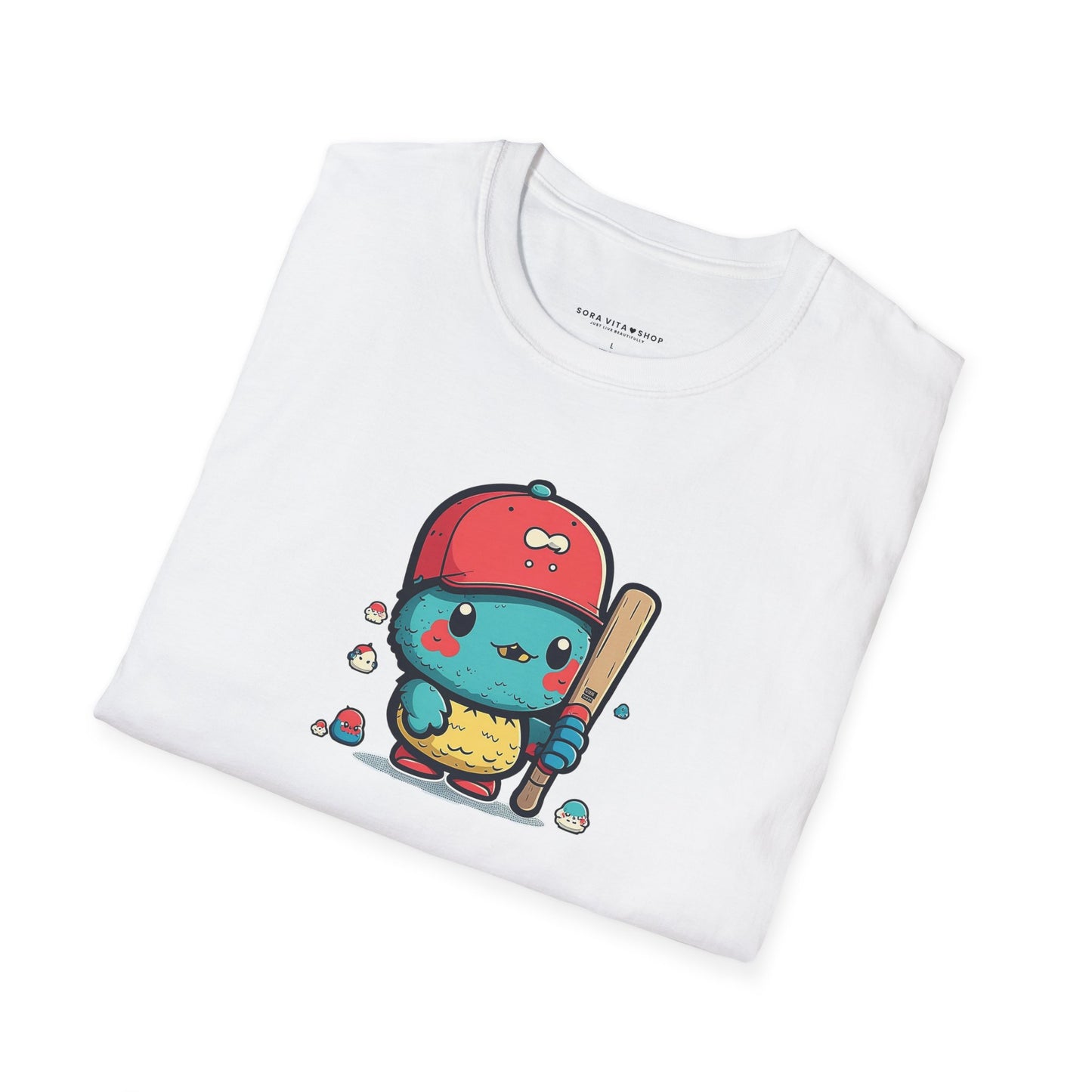 Adorable Cartoon Baseball Tee ⚾ | Fun Unisex Comfort for Kids & Adults, Perfect for Birthdays, Camps & Everyday Play