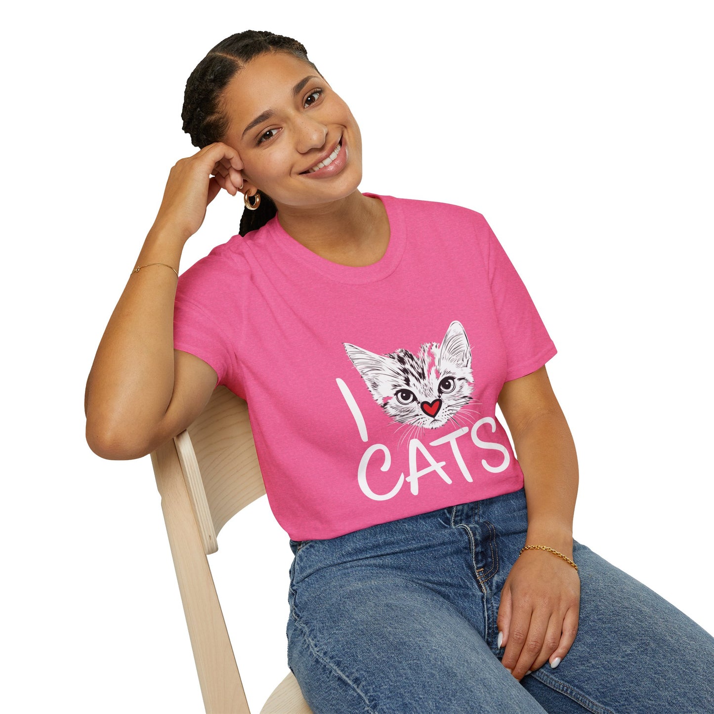 I CATS Funny Tee | Softstyle Comfort for Cat Lovers, Pet Owners & Everyday Durability