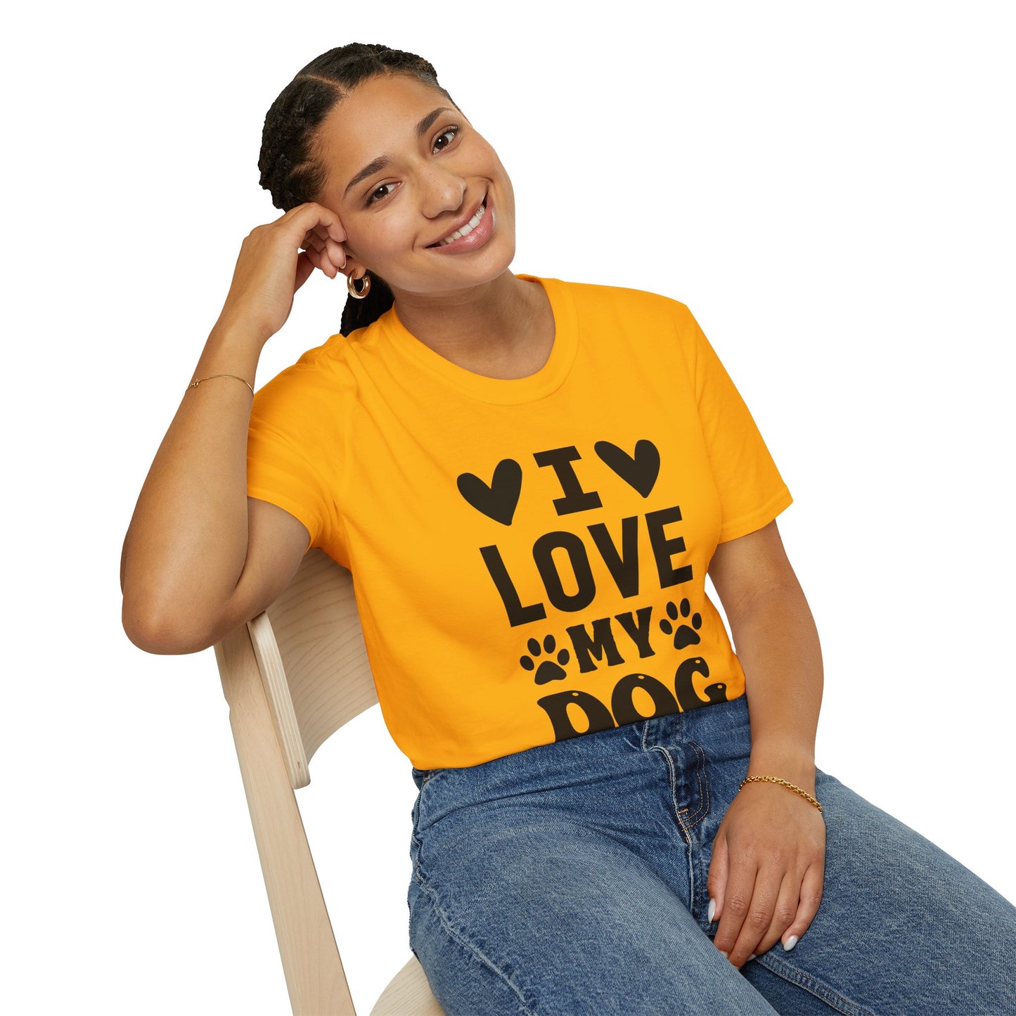 I Love My Dog Softstyle Tee | Unisex Comfort for Pet Parents, Dog Moms & Everyday Animal Lovers