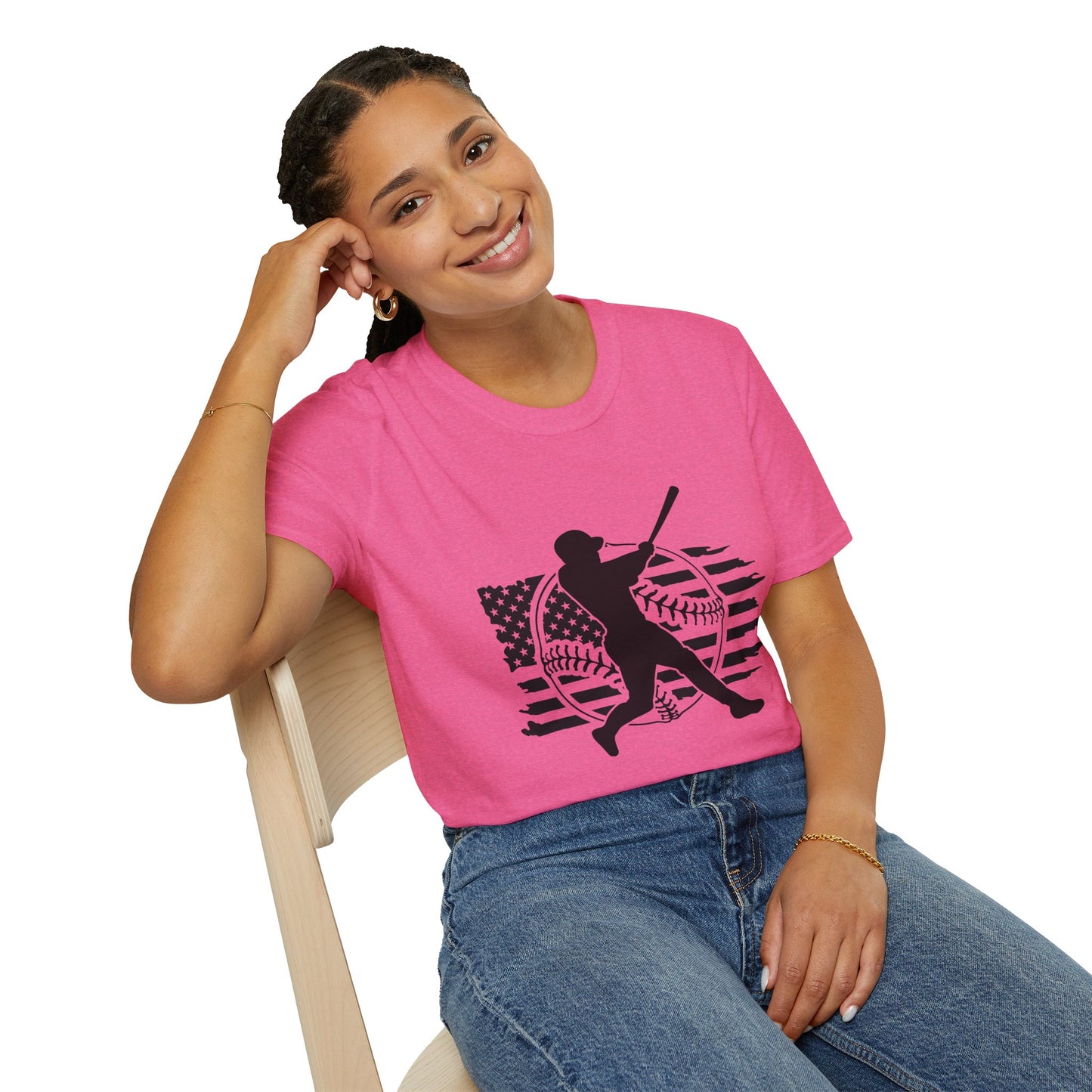 Home Run Comfort – Baseball Fan Unisex Softstyle Tee | All‑Day Wear, Game‑Day Energy, Perfect Gift for Lovers Players