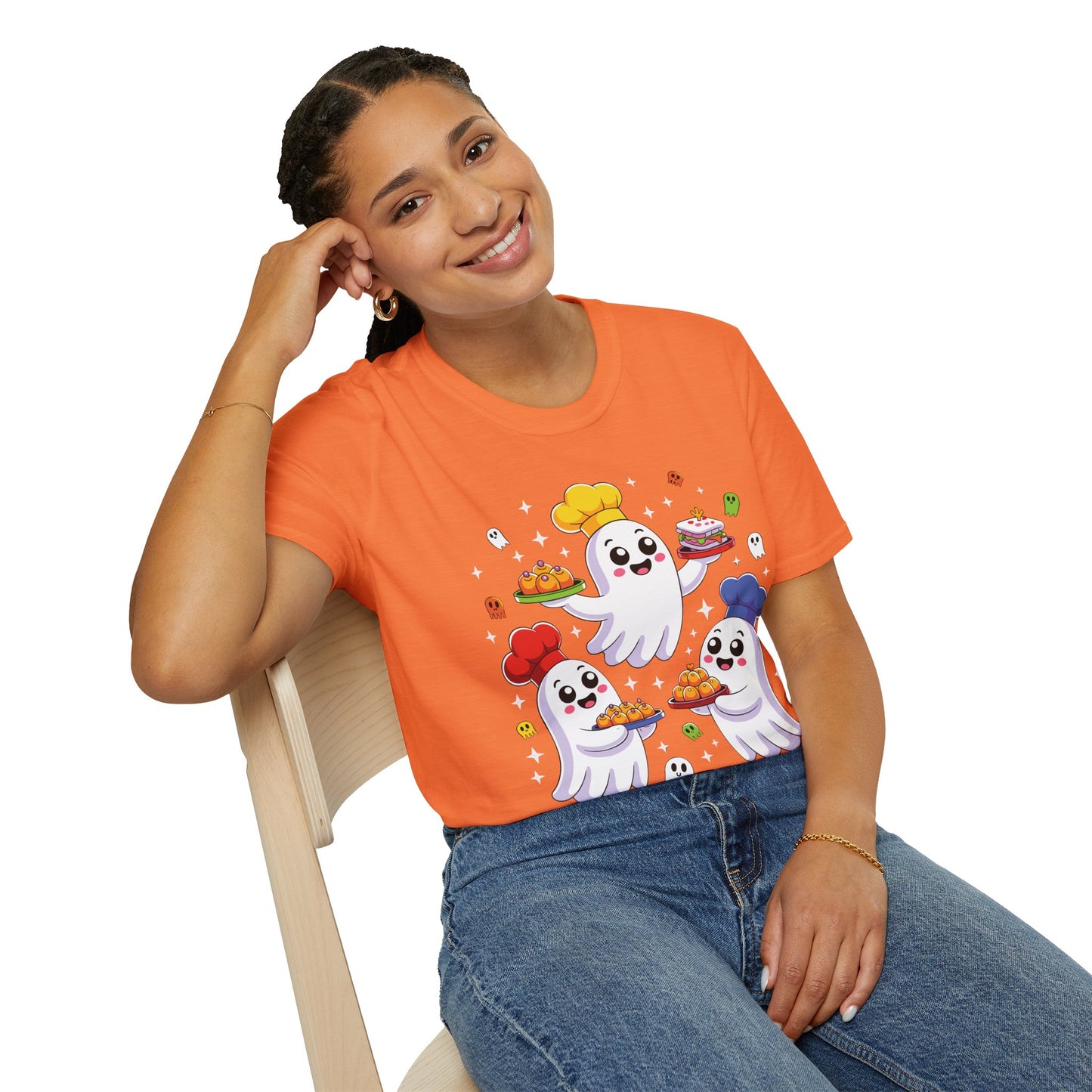 Ghostly Chefs Halloween Tee – Cute Spooky Kitchen Shirt for Foodie Fun & Costume Parties
