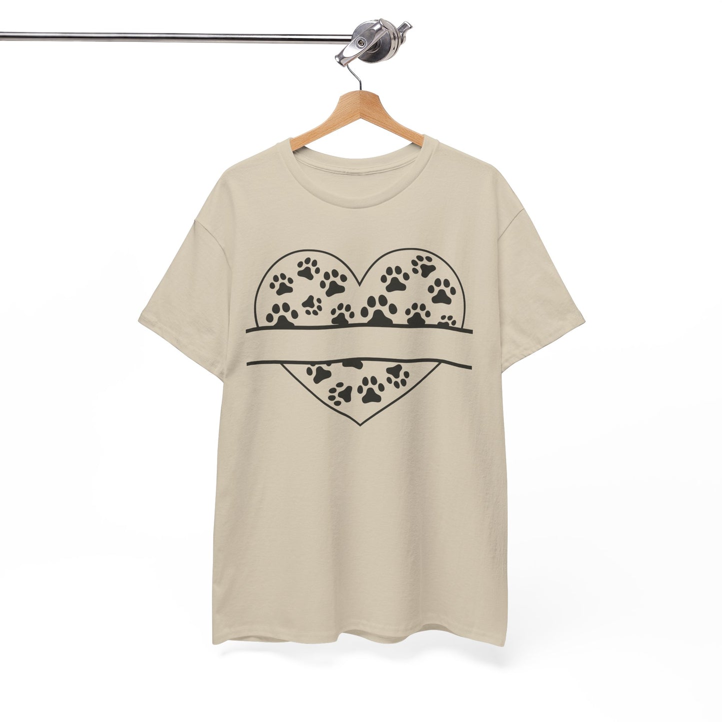 Paw Print Love Tee – Heart Paw Design Shirt for Proud Pet Parents, Dog Moms & Animal Lovers