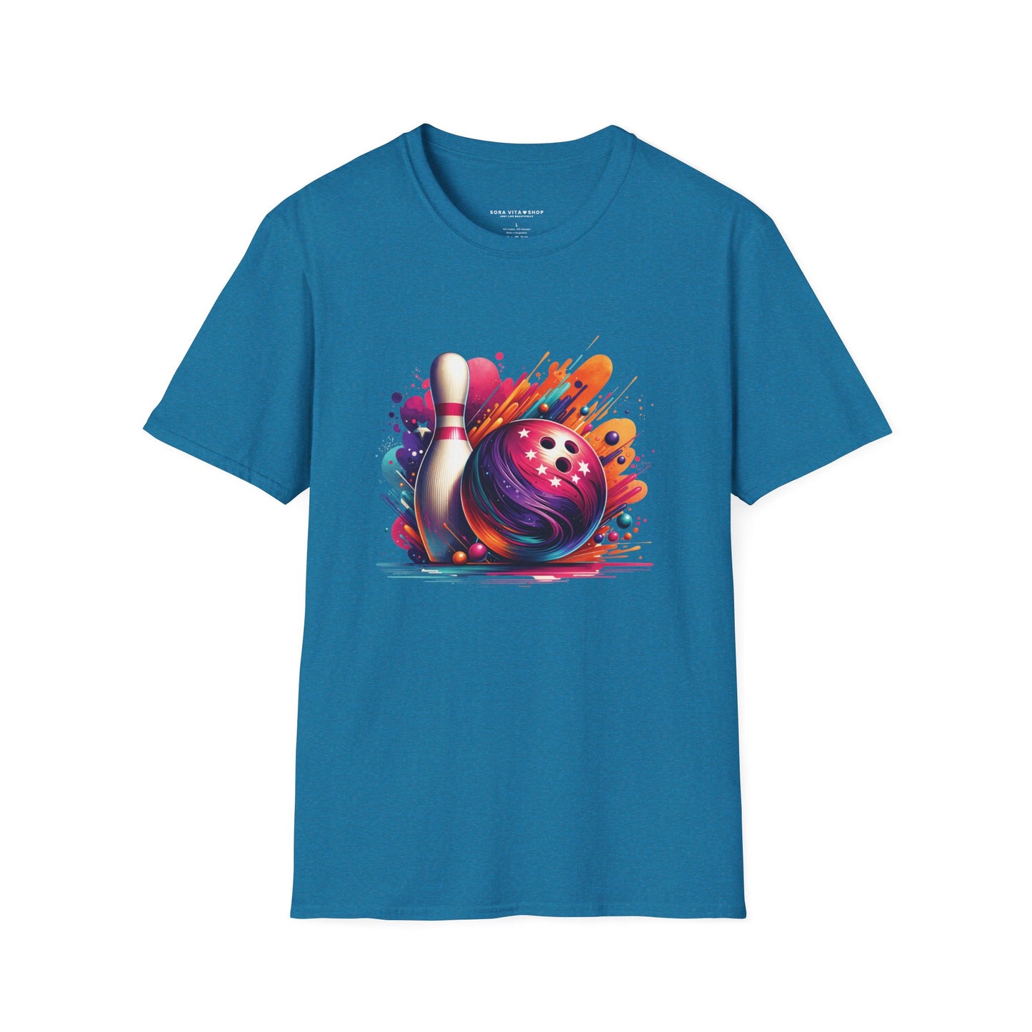 Vibrant Bowling Softstyle Tee – Colorful Game Night Energy, All‑Day Comfort, Perfect Gift for Bowlers & Sports Fans