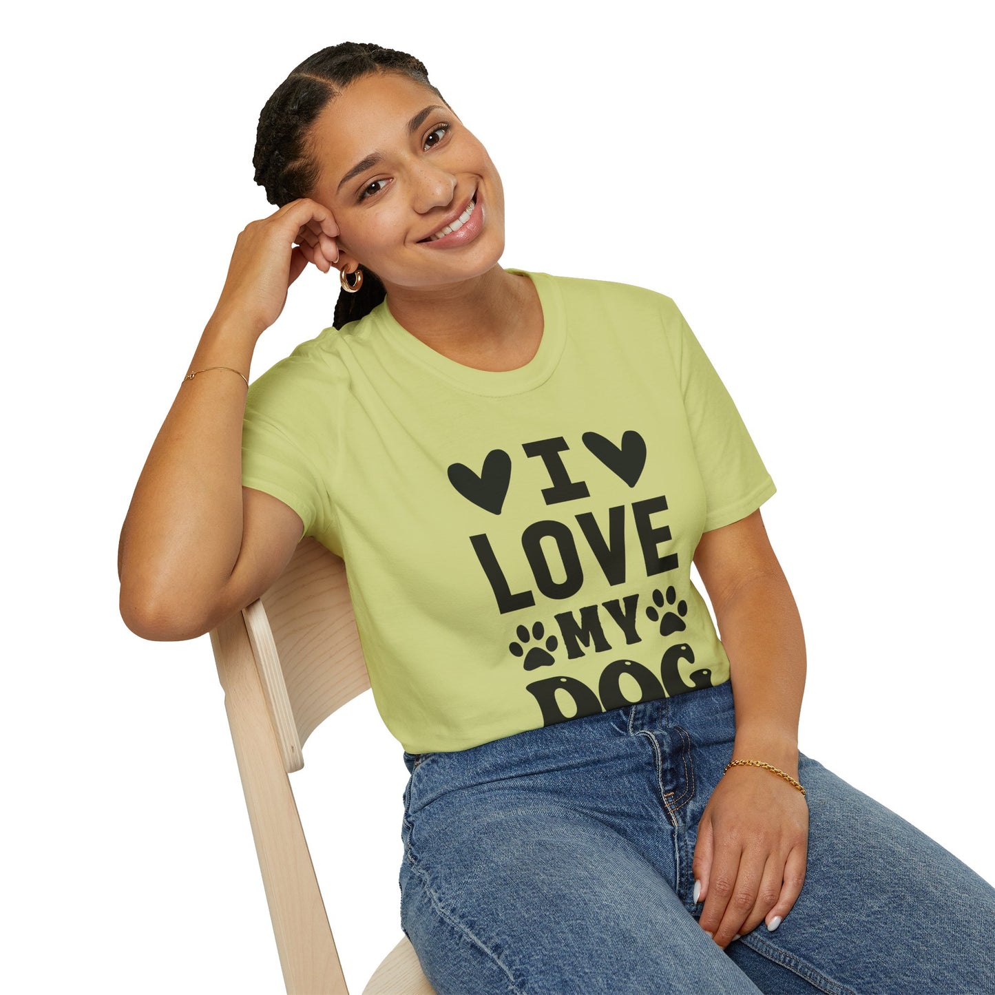 I Love My Dog Softstyle Tee | Unisex Comfort for Pet Parents, Dog Moms & Everyday Animal Lovers