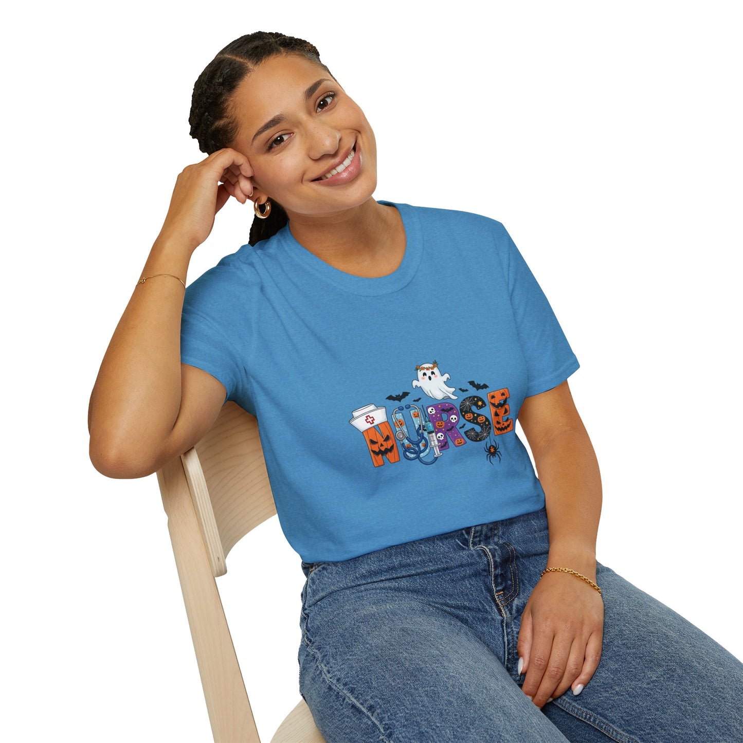 Halloween Ghost Graphic Tee – Spooky Season Unisex Shirt for Parties, Trick‑or‑Treating & Fall Fun