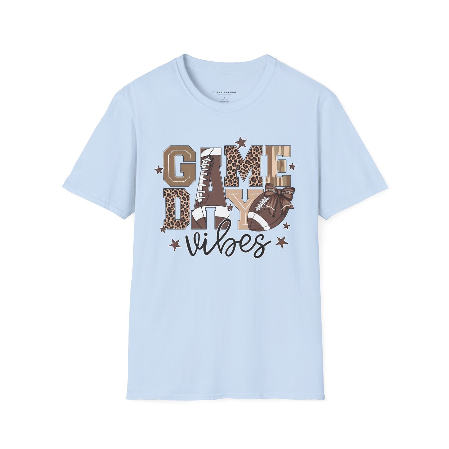Game Day Vibes Softstyle Tee – All‑Day Comfort, Bold Team Spirit, Perfect for Tailgates, Watch Parties & Sports Fans