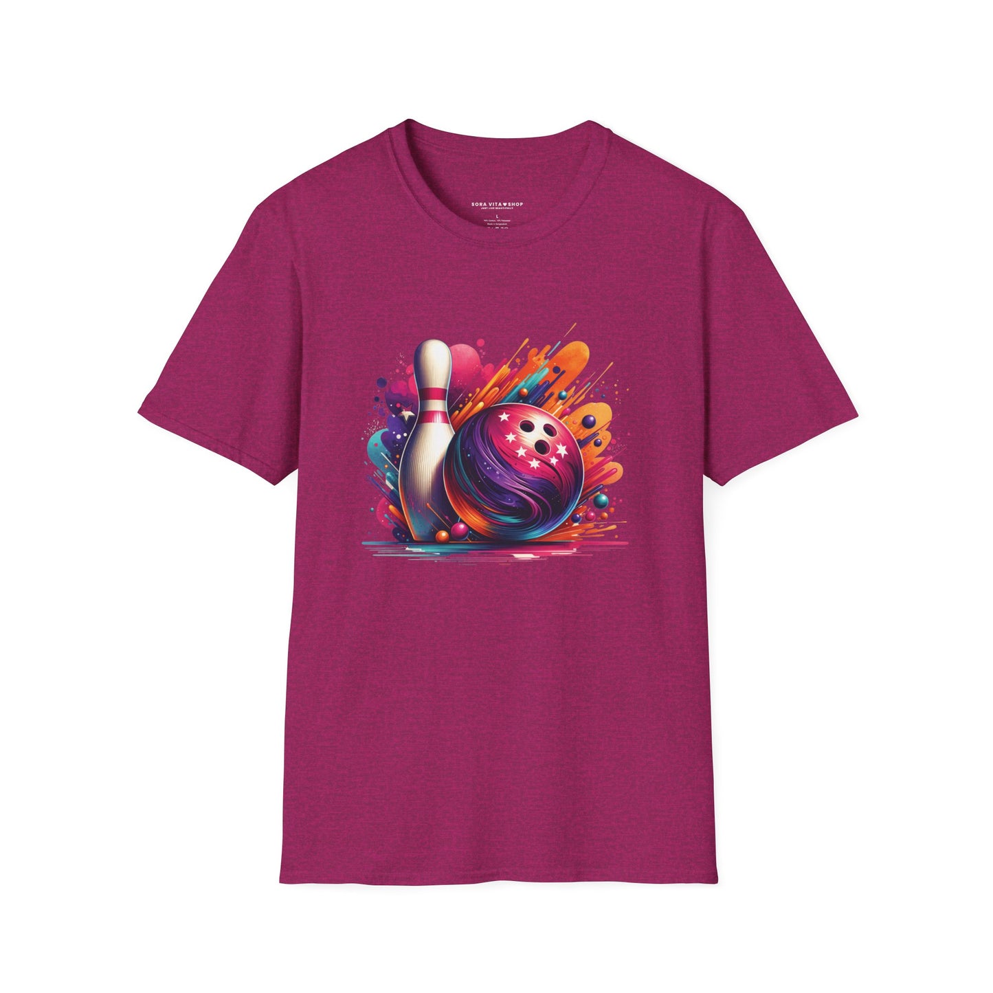 Vibrant Bowling Softstyle Tee – Colorful Game Night Energy, All‑Day Comfort, Perfect Gift for Bowlers & Sports Fans