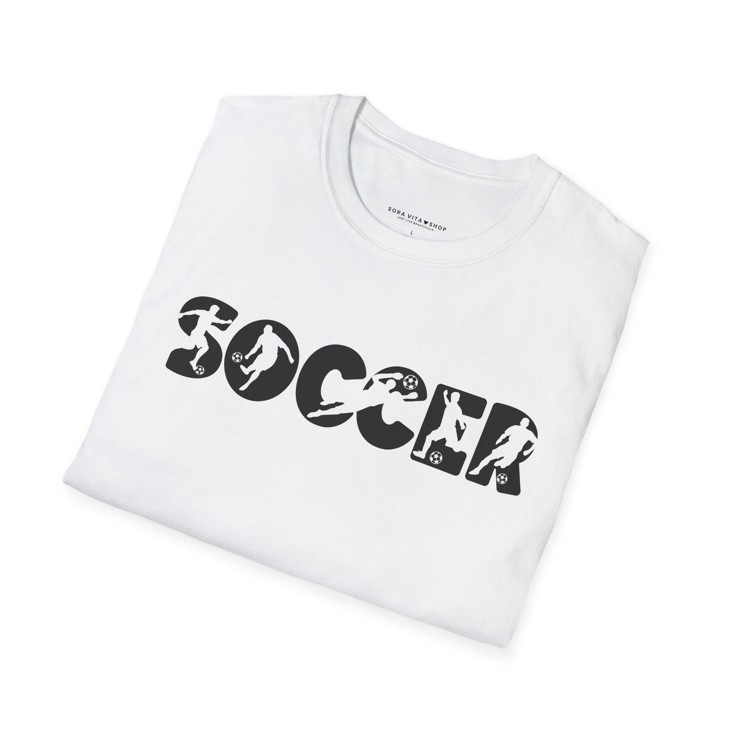 Goal‑Getter Comfort – Soccer Fan Unisex Softstyle Tee | All‑Day Wear, Game‑Day Energy, Perfect Gift for Players & Supporters