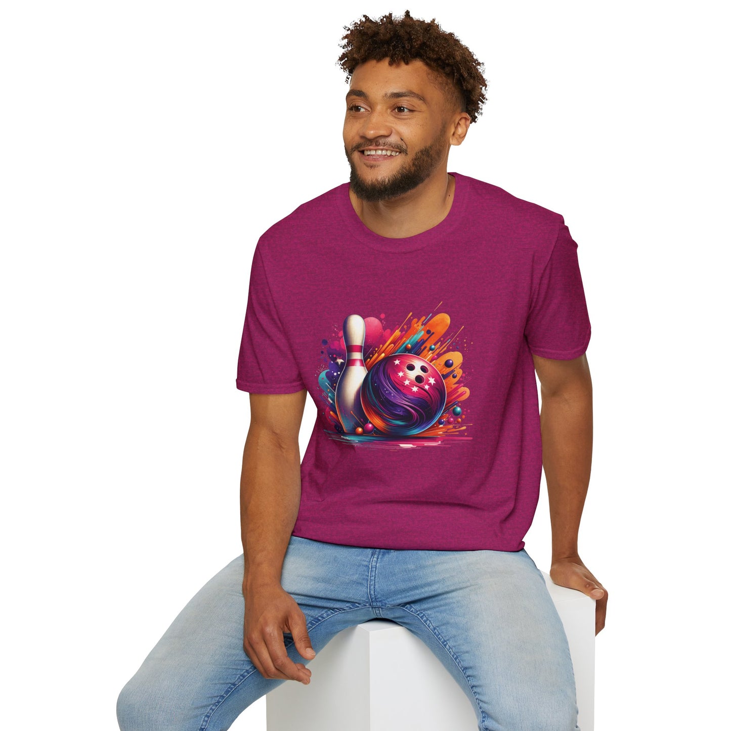 Vibrant Bowling Softstyle Tee – Colorful Game Night Energy, All‑Day Comfort, Perfect Gift for Bowlers & Sports Fans