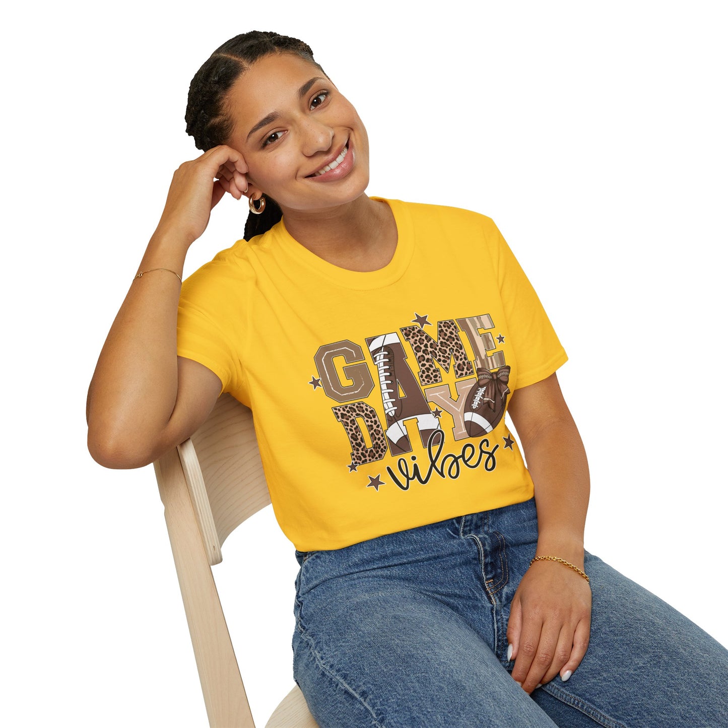 Game Day Vibes Softstyle Tee – All‑Day Comfort, Bold Team Spirit, Perfect for Tailgates, Watch Parties & Sports Fans