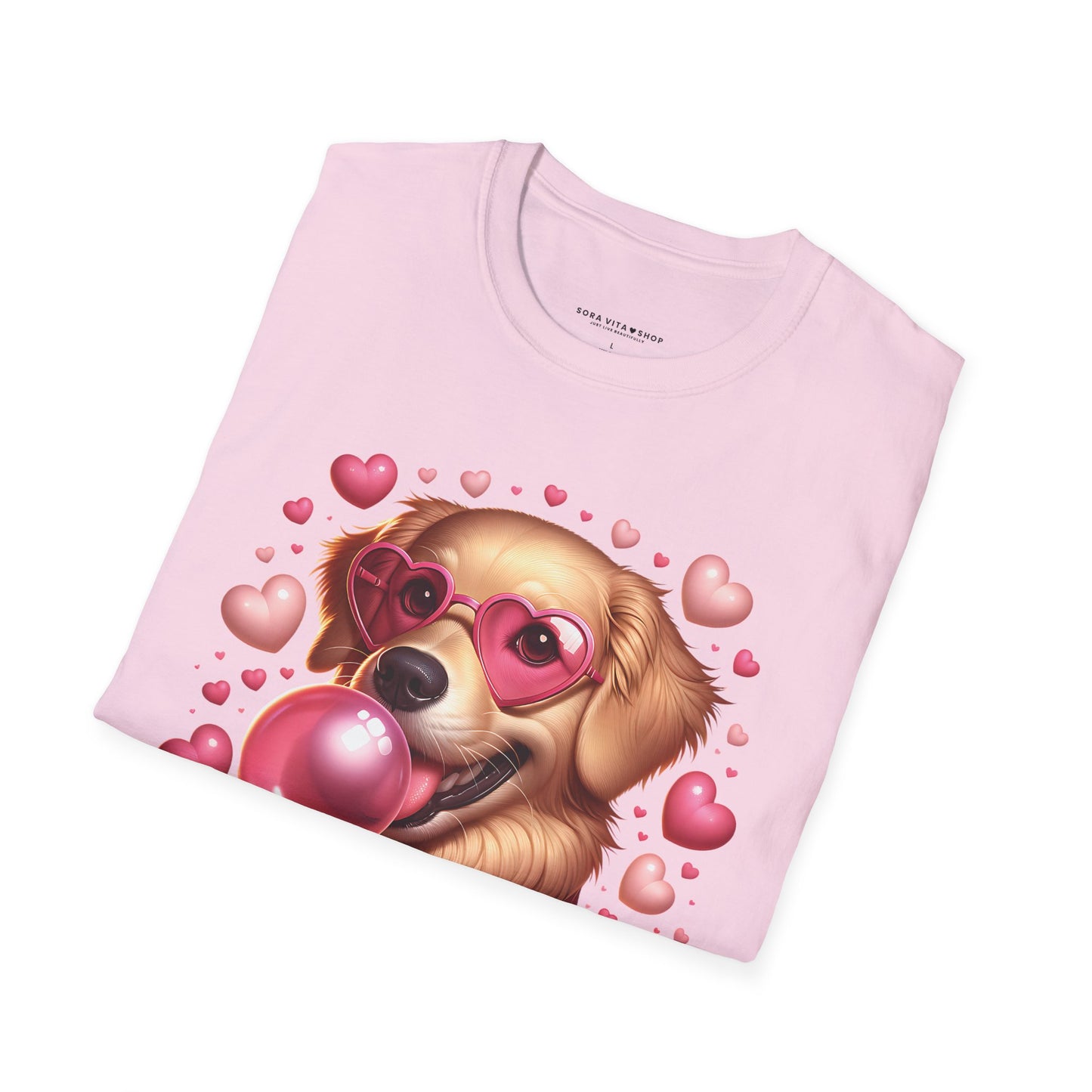 Golden Retriever Love Tee | Softstyle Comfort for Dog Lovers, Valentineās Day & Everyday Joy