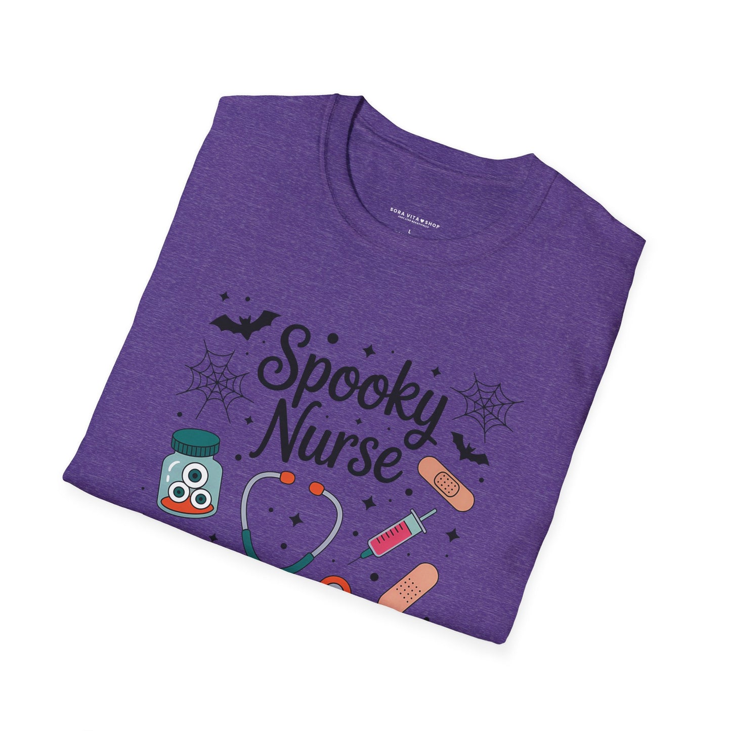 Spooky Nurse Halloween Tee – Funny Medical Staff Shirt for Festive Fall Fun & Costume Parties