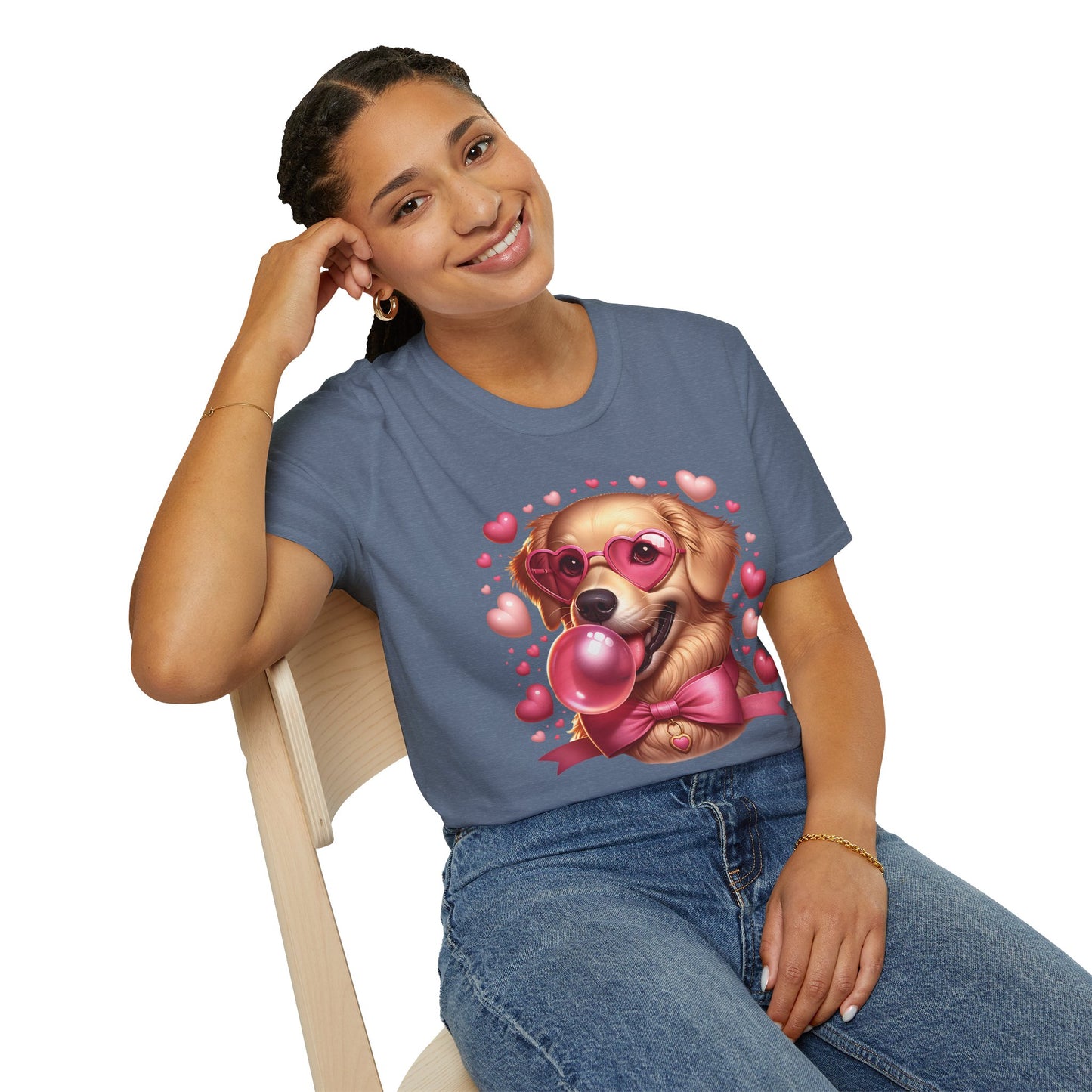 Golden Retriever Love Tee | Softstyle Comfort for Dog Lovers, Valentineās Day & Everyday Joy