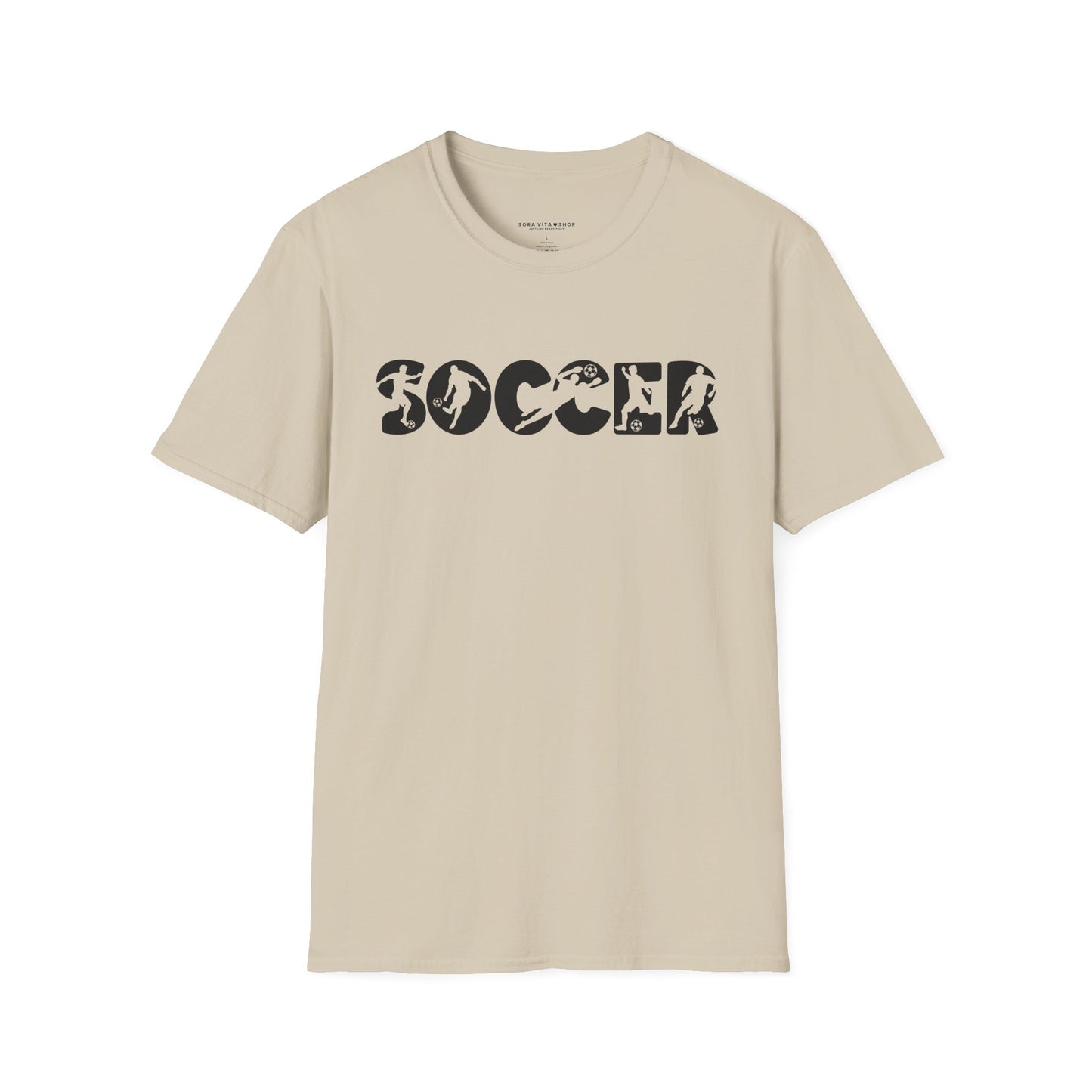 Goal‑Getter Comfort – Soccer Fan Unisex Softstyle Tee | All‑Day Wear, Game‑Day Energy, Perfect Gift for Players & Supporters