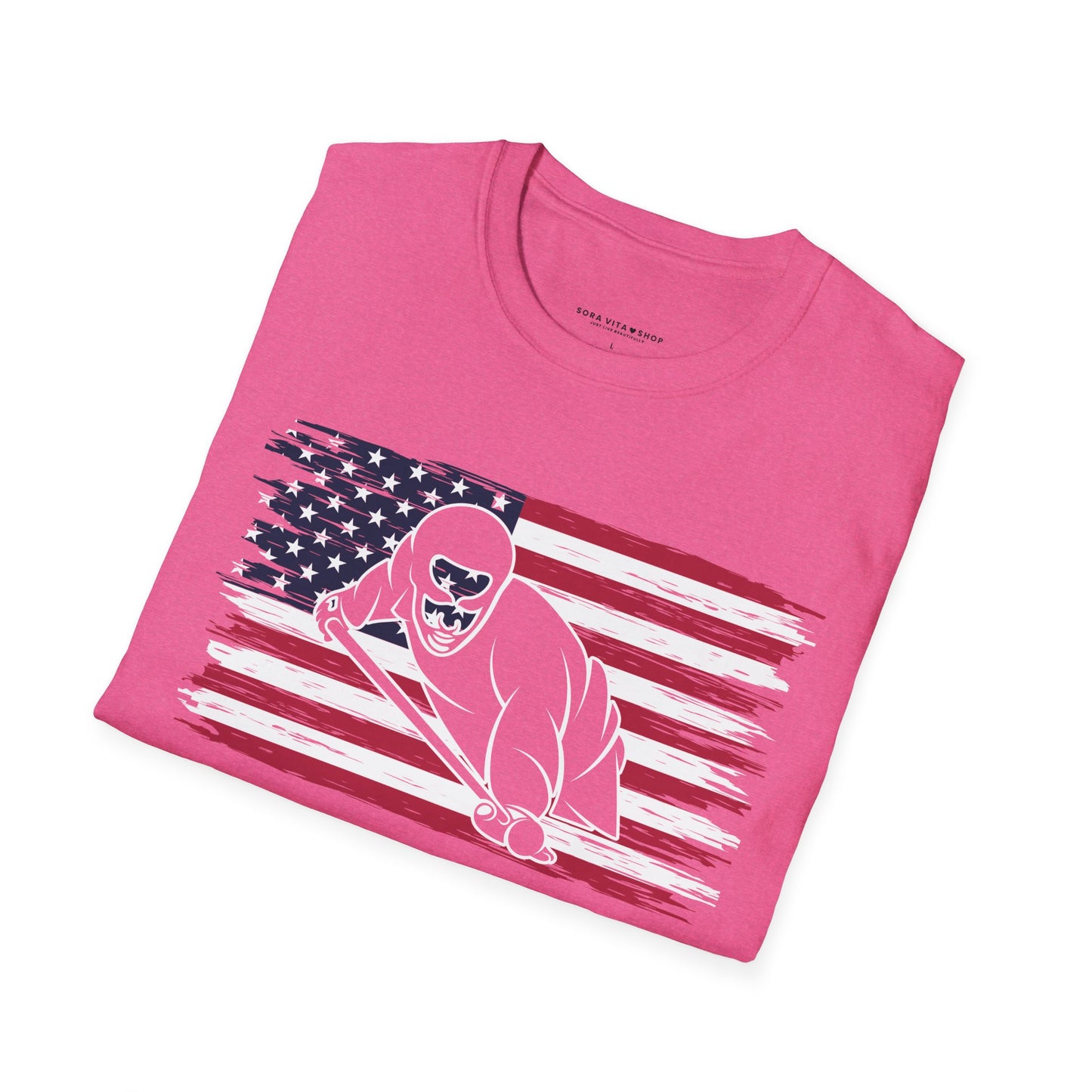 American Flag Billiards Tee – Fall‑Ready Comfort, Game‑Day Energy