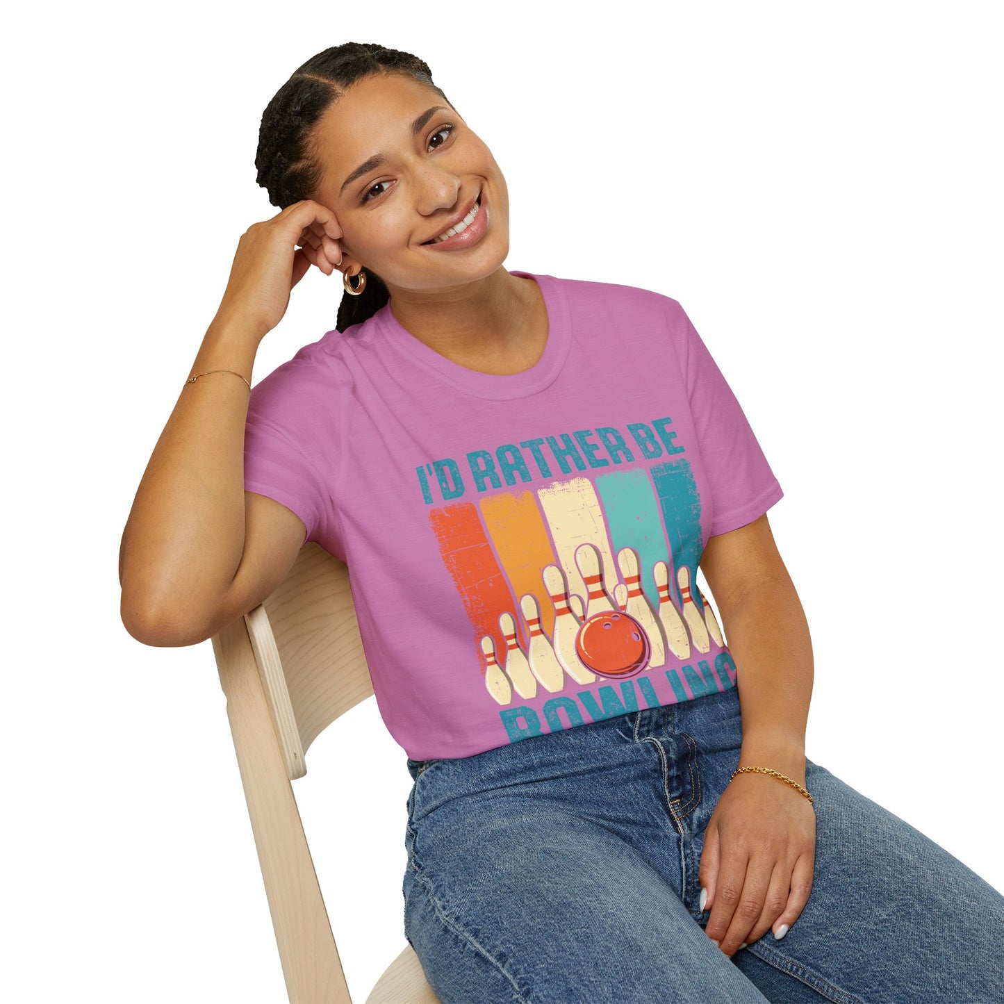 I’d Rather Be Bowling Softstyle Tee – All‑Day Comfort, Fun Game Night Vibes, Perfect Gift for Bowlers & League Legends