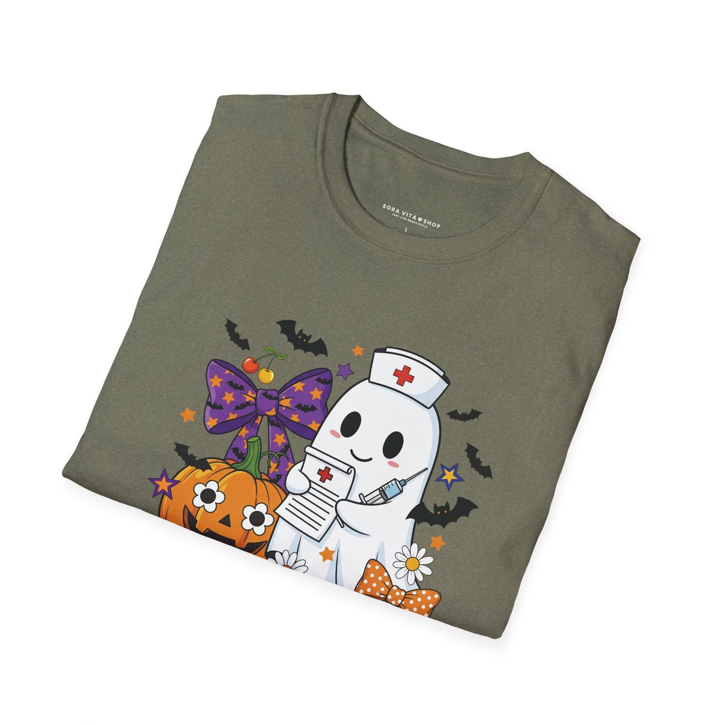Halloween Ghost Tee – Cute & Spooky Unisex Shirt for Trick‑or‑Treat Fun and Fall Festivities