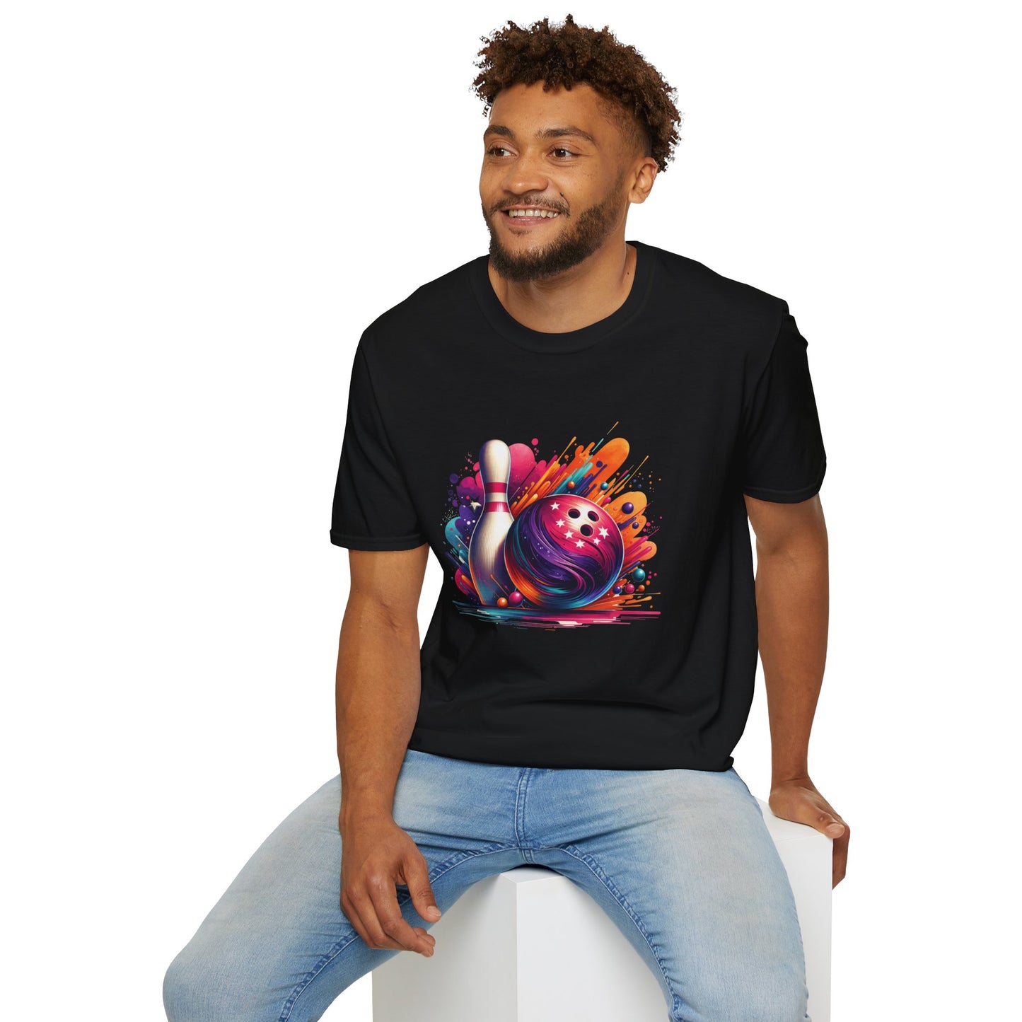 Vibrant Bowling Softstyle Tee – Colorful Game Night Energy, All‑Day Comfort, Perfect Gift for Bowlers & Sports Fans