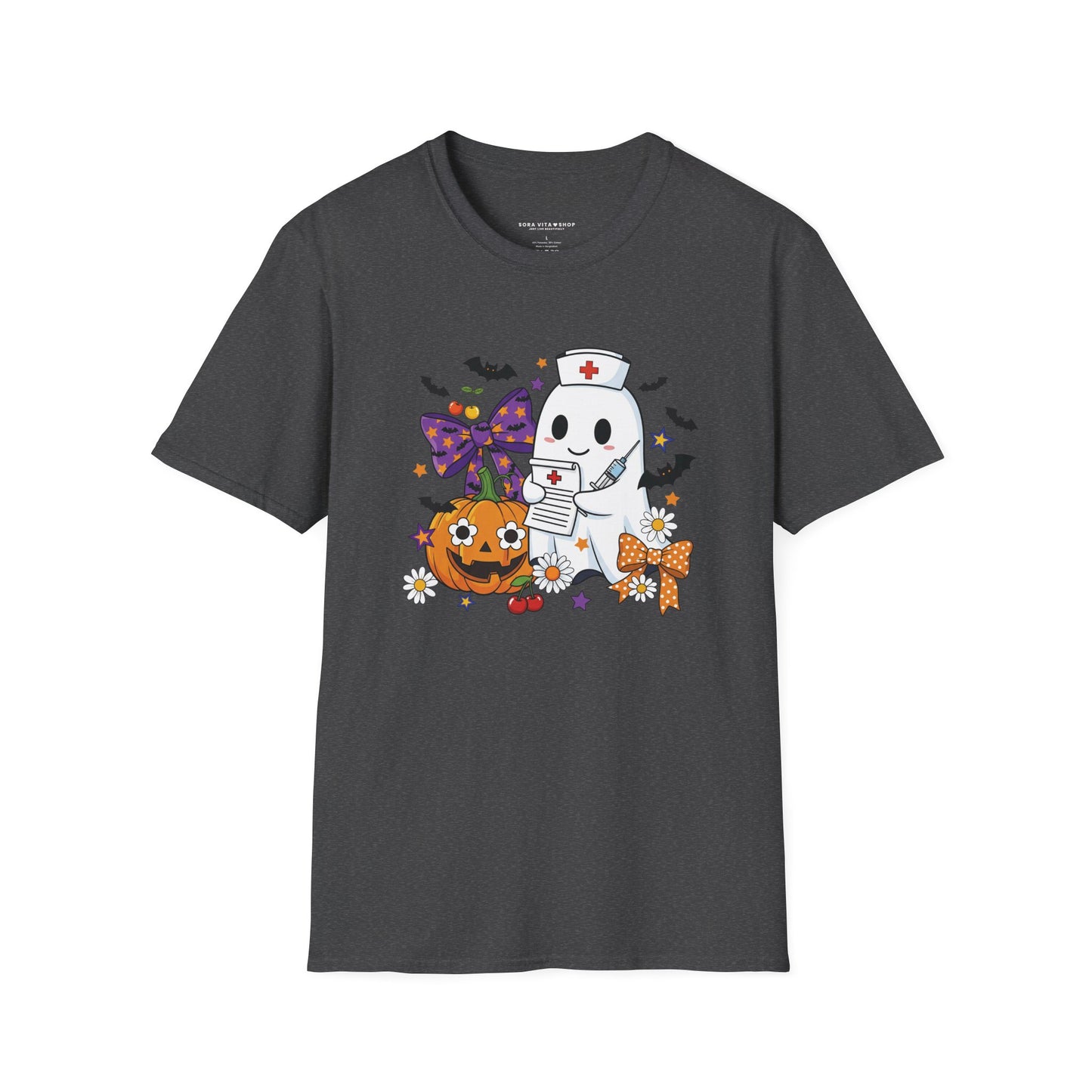 Halloween Ghost Tee – Cute & Spooky Unisex Shirt for Trick‑or‑Treat Fun and Fall Festivities