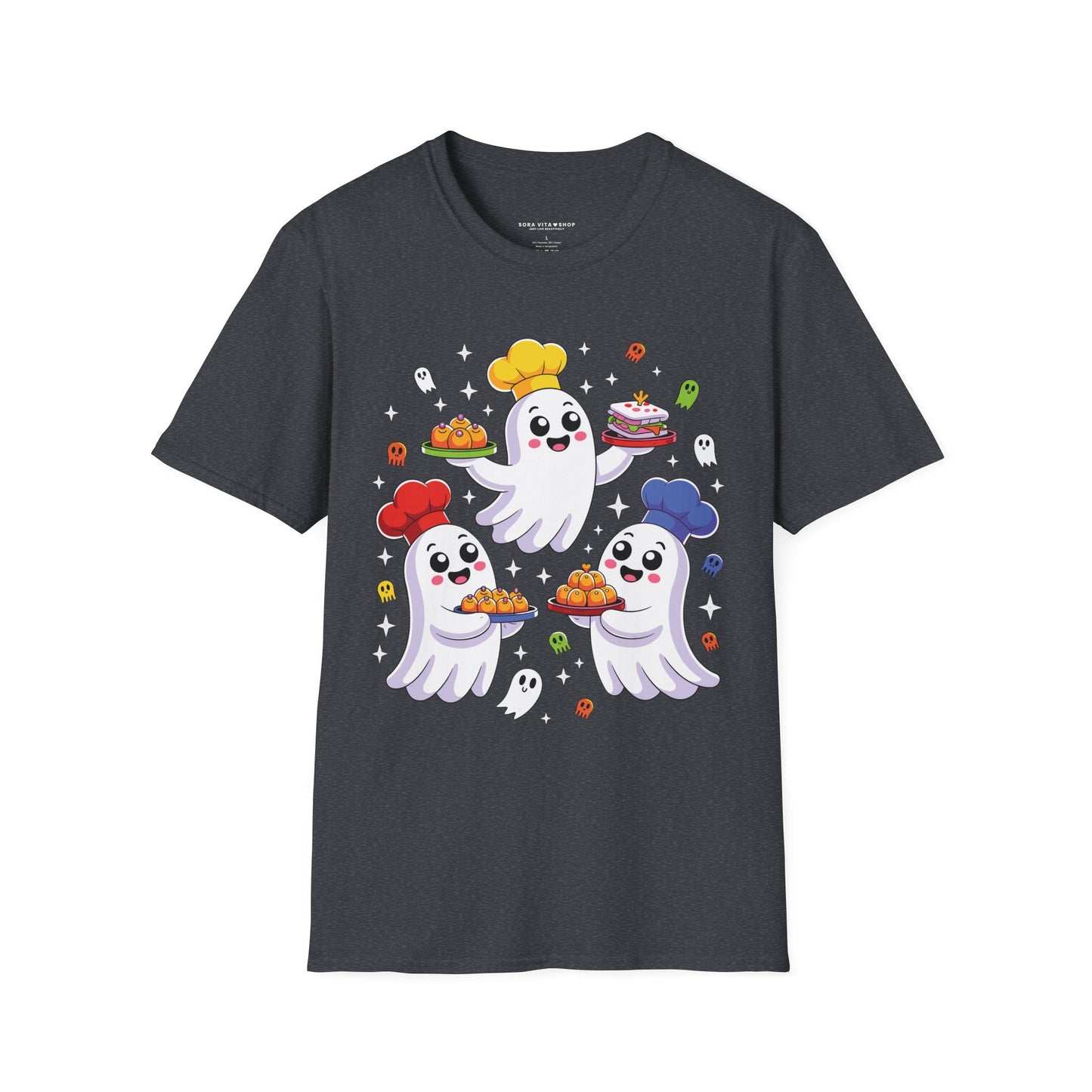 Ghostly Chefs Halloween Tee – Cute Spooky Kitchen Shirt for Foodie Fun & Costume Parties