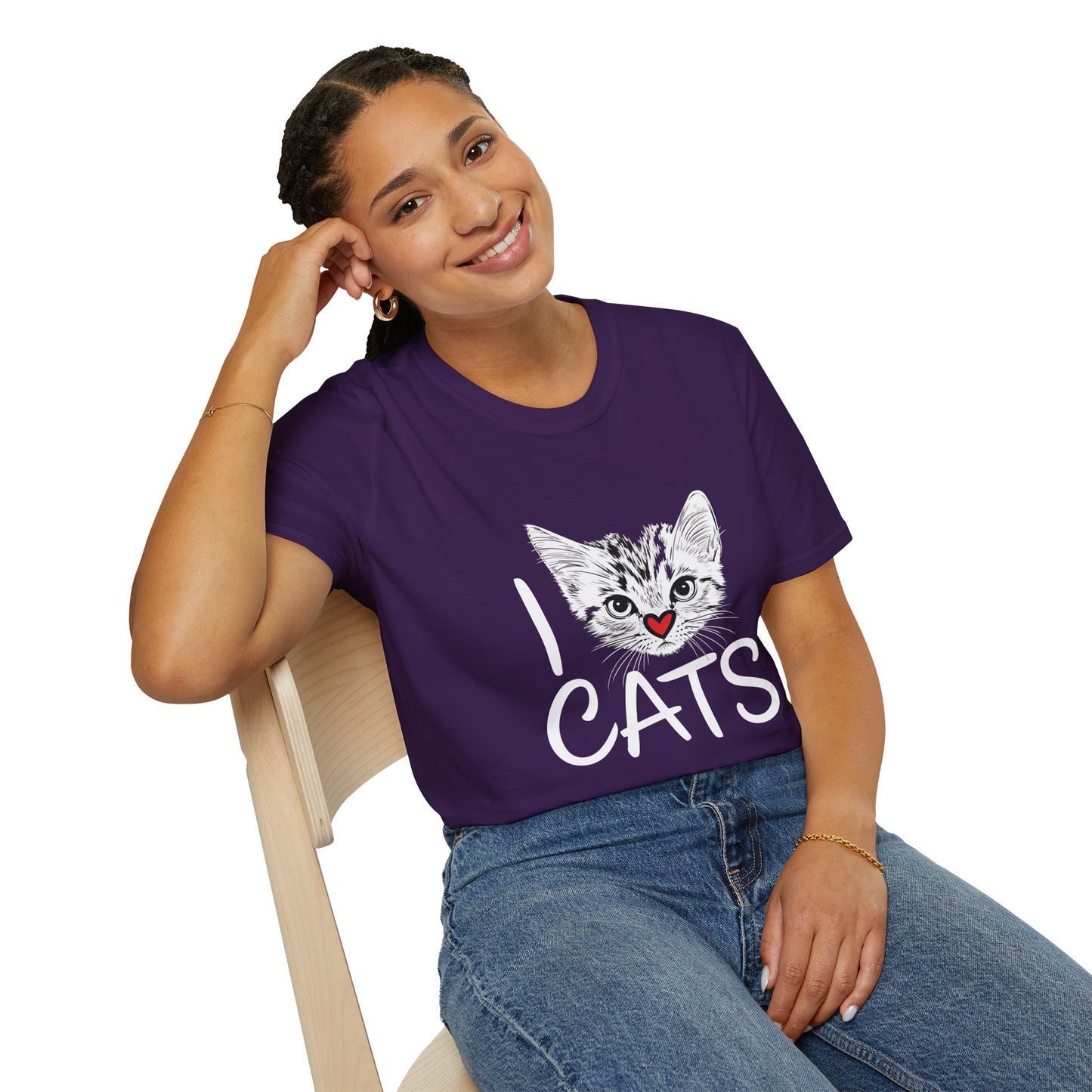 I CATS Funny Tee | Softstyle Comfort for Cat Lovers, Pet Owners & Everyday Durability