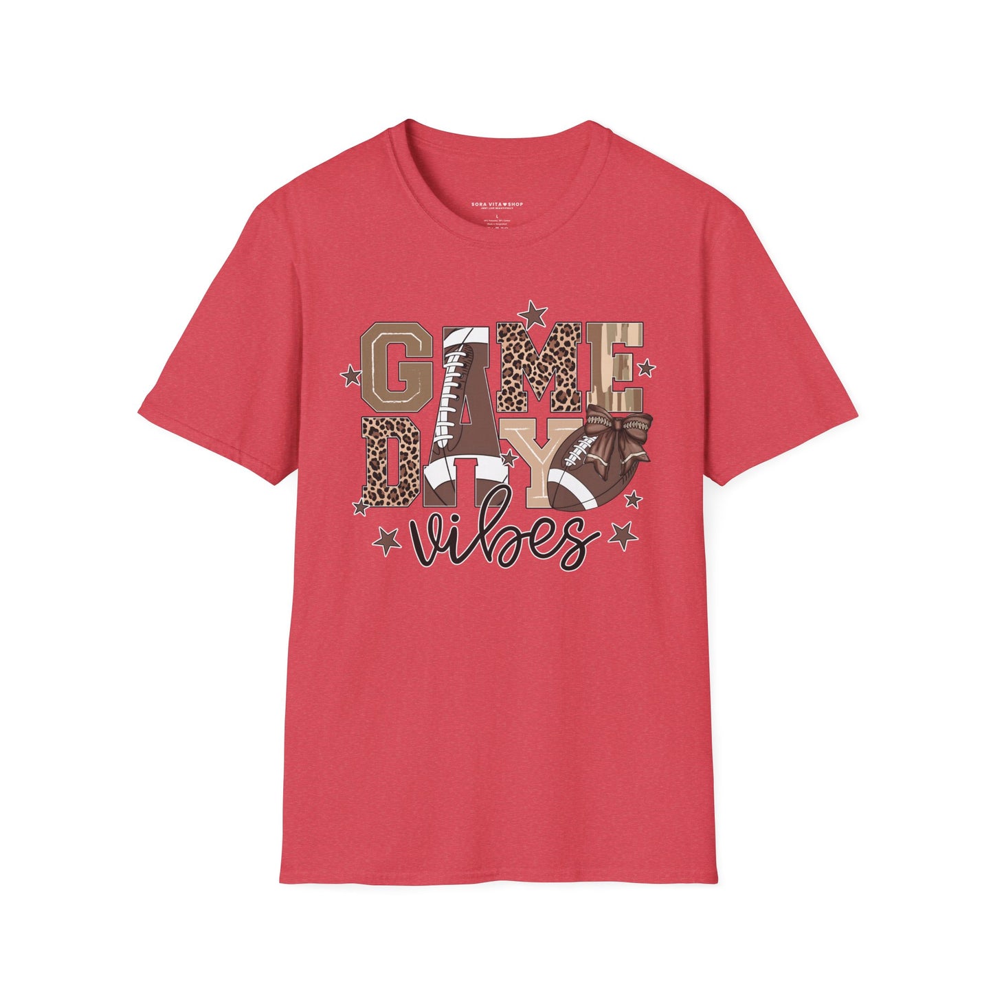Game Day Vibes Softstyle Tee – All‑Day Comfort, Bold Team Spirit, Perfect for Tailgates, Watch Parties & Sports Fans