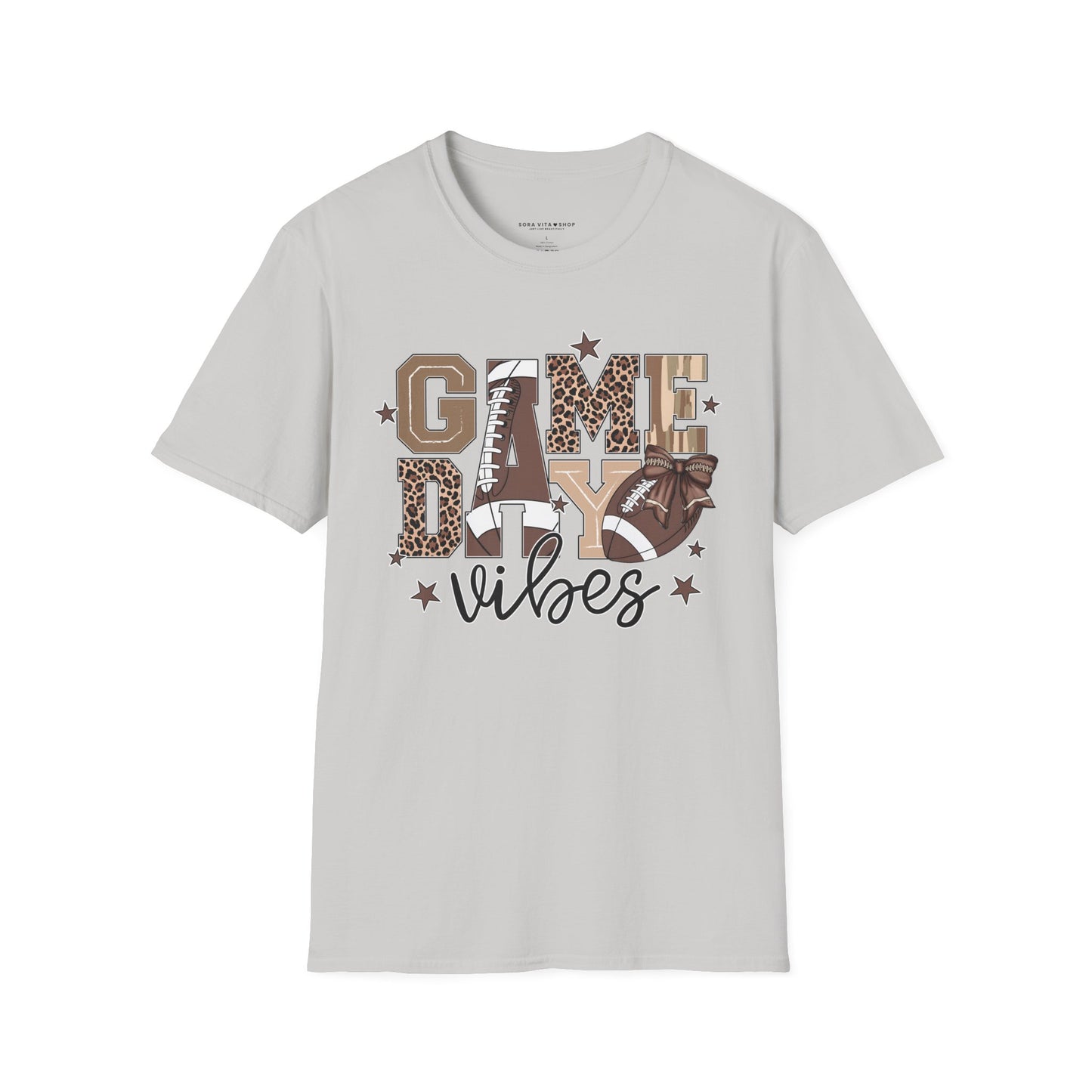 Game Day Vibes Softstyle Tee – All‑Day Comfort, Bold Team Spirit, Perfect for Tailgates, Watch Parties & Sports Fans