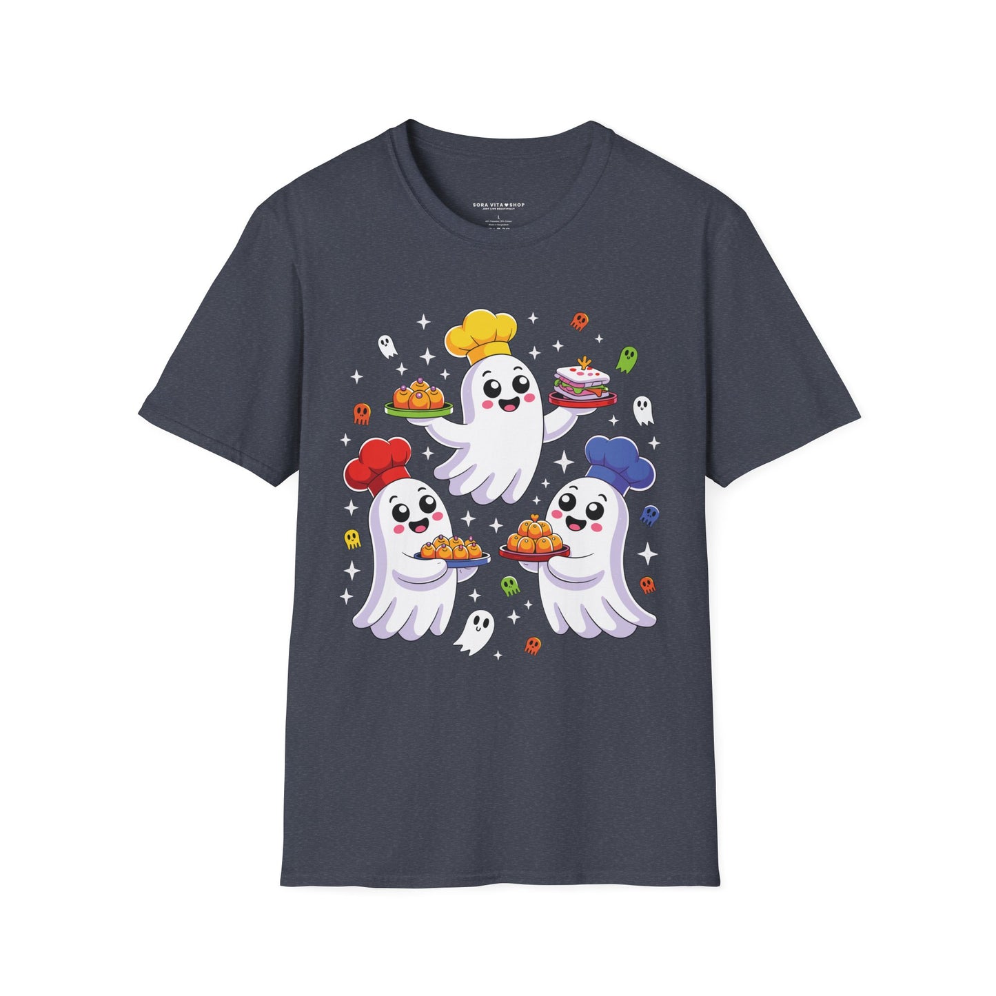 Ghostly Chefs Halloween Tee – Cute Spooky Kitchen Shirt for Foodie Fun & Costume Parties