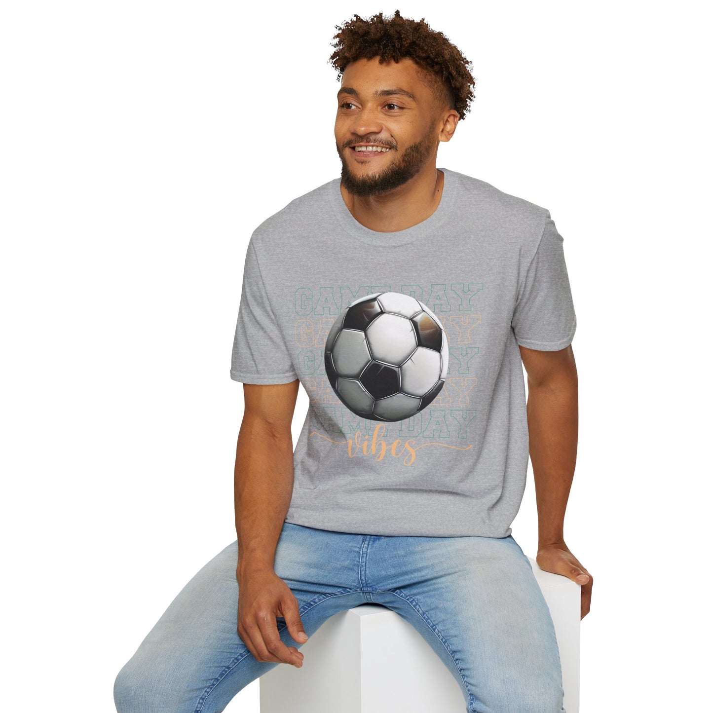 Game Day Vibes T‑Shirt – Soccer Fan Tee for Match Day Energy, Comfort & Team Spirit