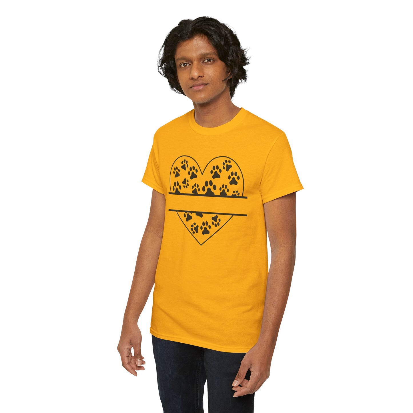 Paw Print Love Tee – Heart Paw Design Shirt for Proud Pet Parents, Dog Moms & Animal Lovers