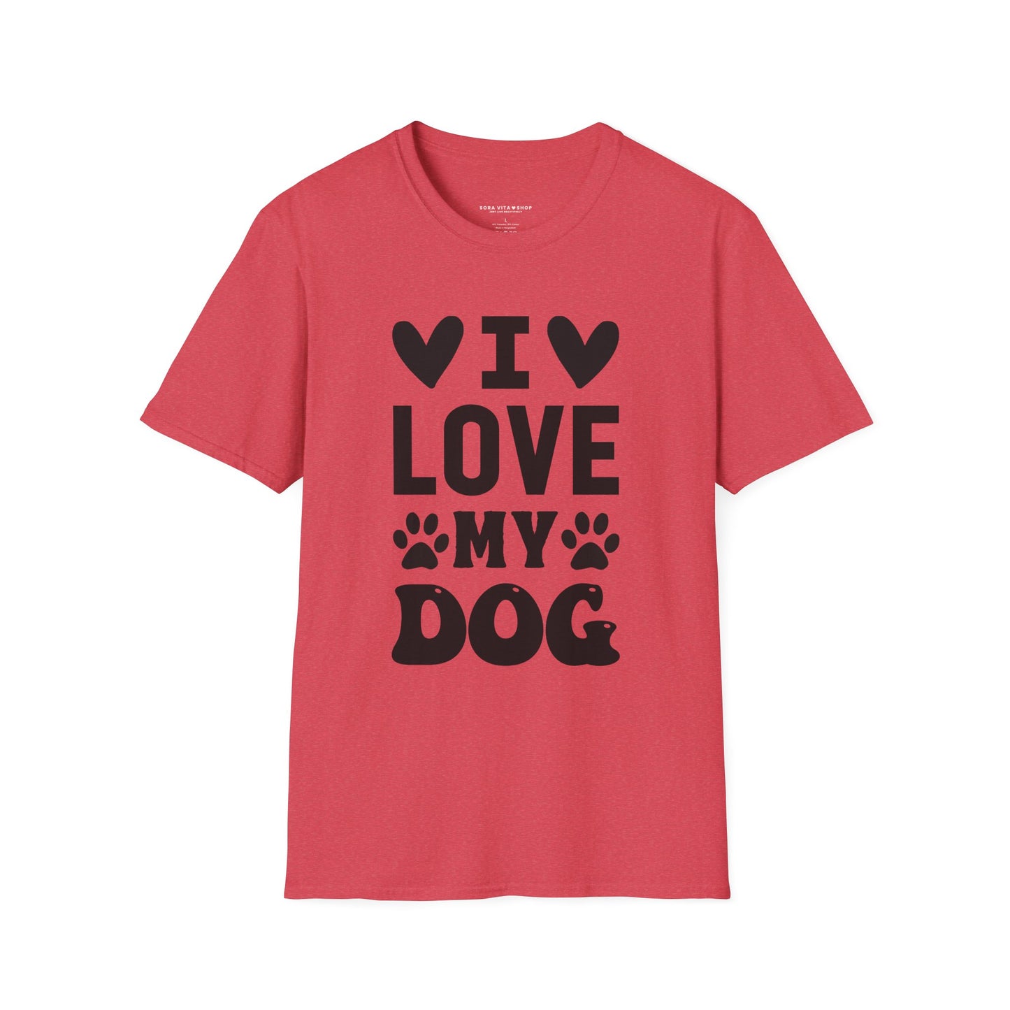 I Love My Dog Softstyle Tee | Unisex Comfort for Pet Parents, Dog Moms & Everyday Animal Lovers