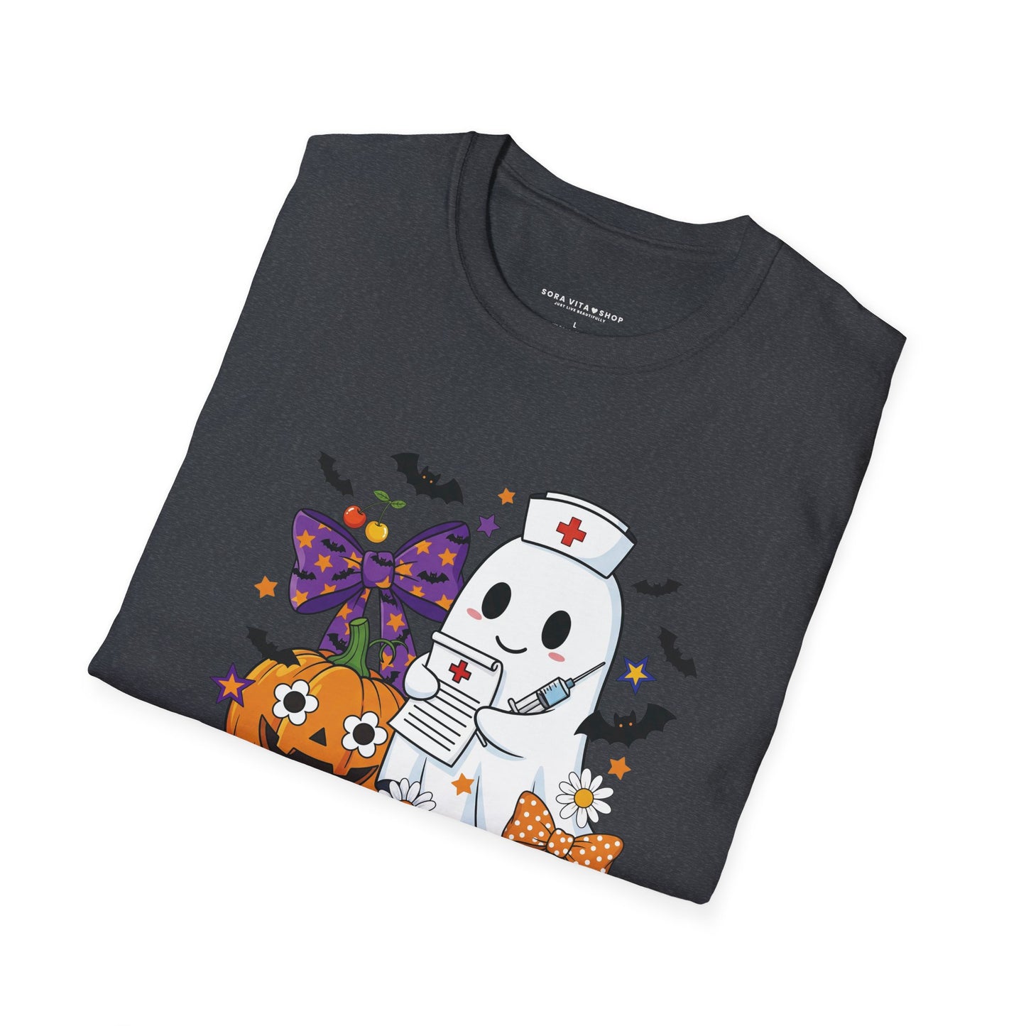 Halloween Ghost Tee – Cute & Spooky Unisex Shirt for Trick‑or‑Treat Fun and Fall Festivities