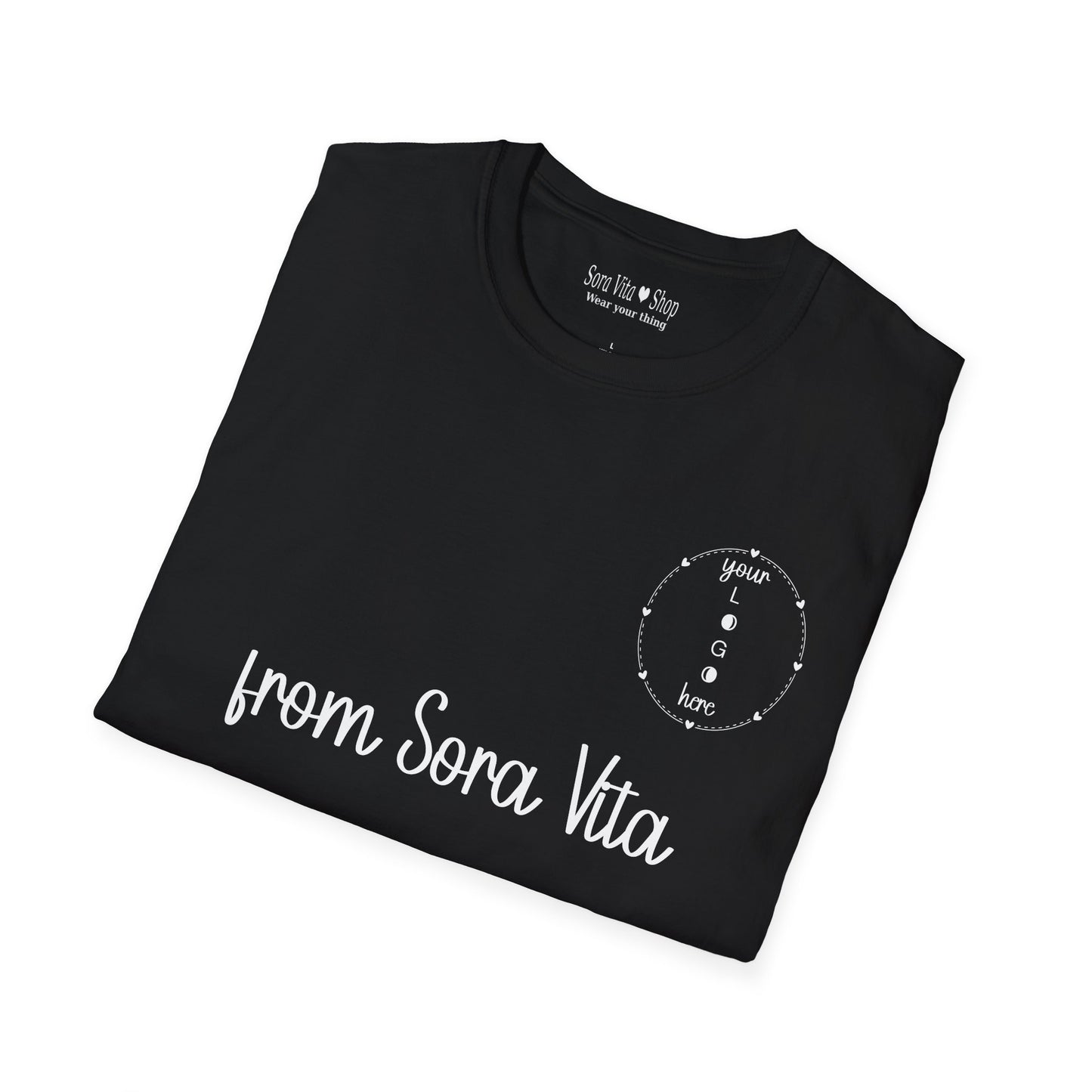 Sora Vita Custom Brand Identity Circle Logo Tee
