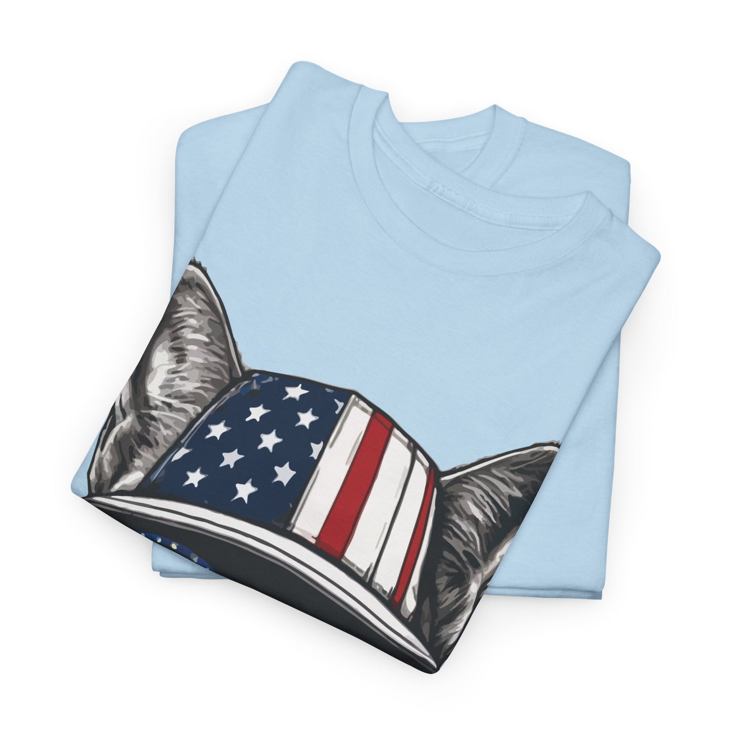 Patriotic Cat T‑Shirt – Festive USA Sunglasses Tee for Proud Pet Lovers & Summer Celebrations