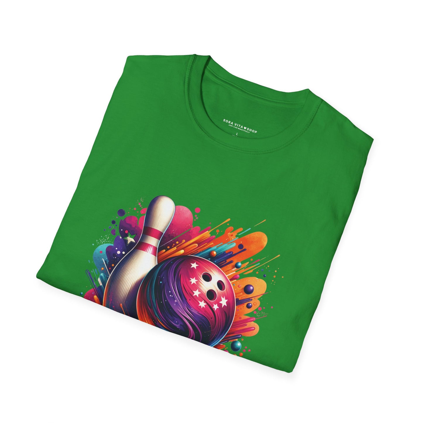 Vibrant Bowling Softstyle Tee – Colorful Game Night Energy, All‑Day Comfort, Perfect Gift for Bowlers & Sports Fans