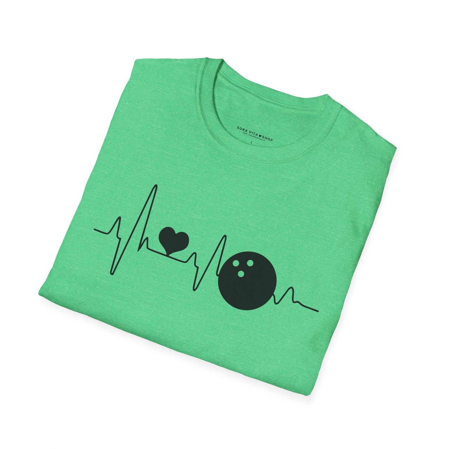 Heartbeat Bowling Softstyle Tee – All‑Day Comfort, Game‑Day Energy, Perfect Gift for Bowlers & Alley Legends
