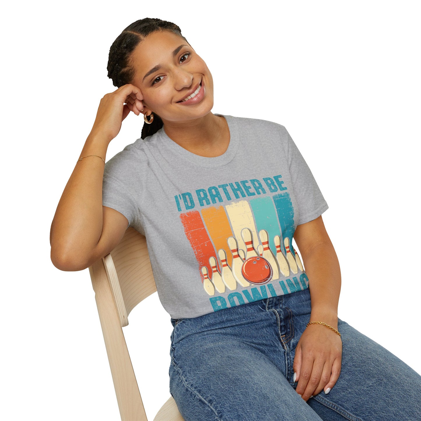 I’d Rather Be Bowling Softstyle Tee – All‑Day Comfort, Fun Game Night Vibes, Perfect Gift for Bowlers & League Legends