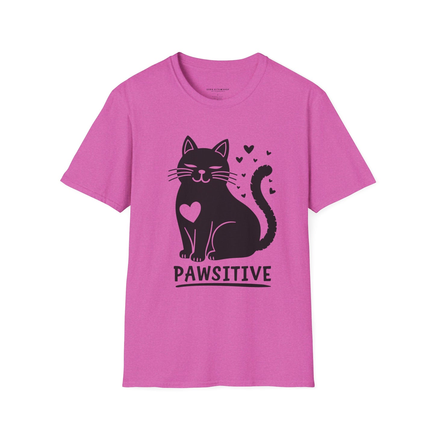 Pawsitive Cat Tee | Unisex Softstyle Comfort for Cat Lovers, Pet Advocates & Everyday Positivity